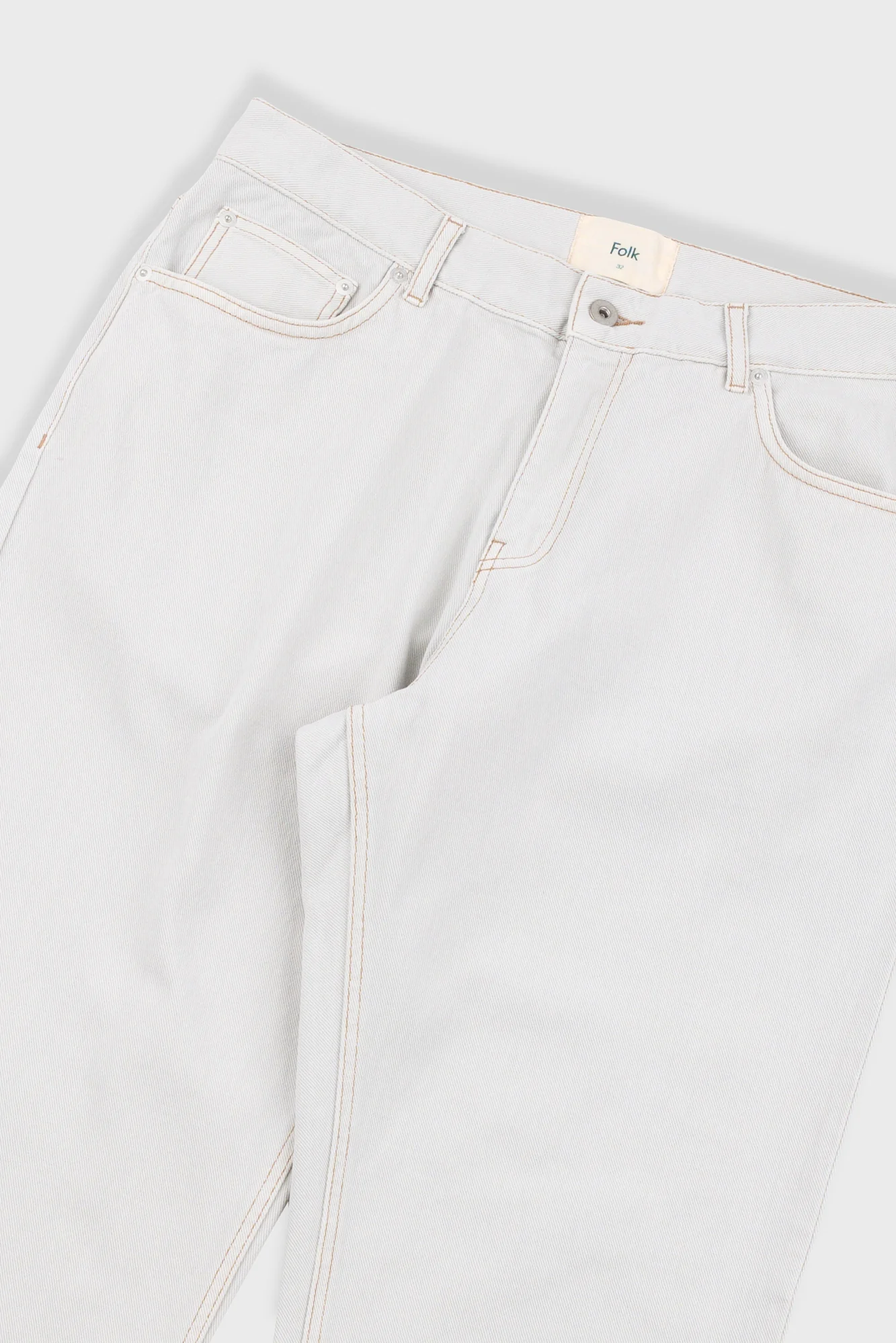 5 Pocket Trouser - Soft Grey Denim - Image 5