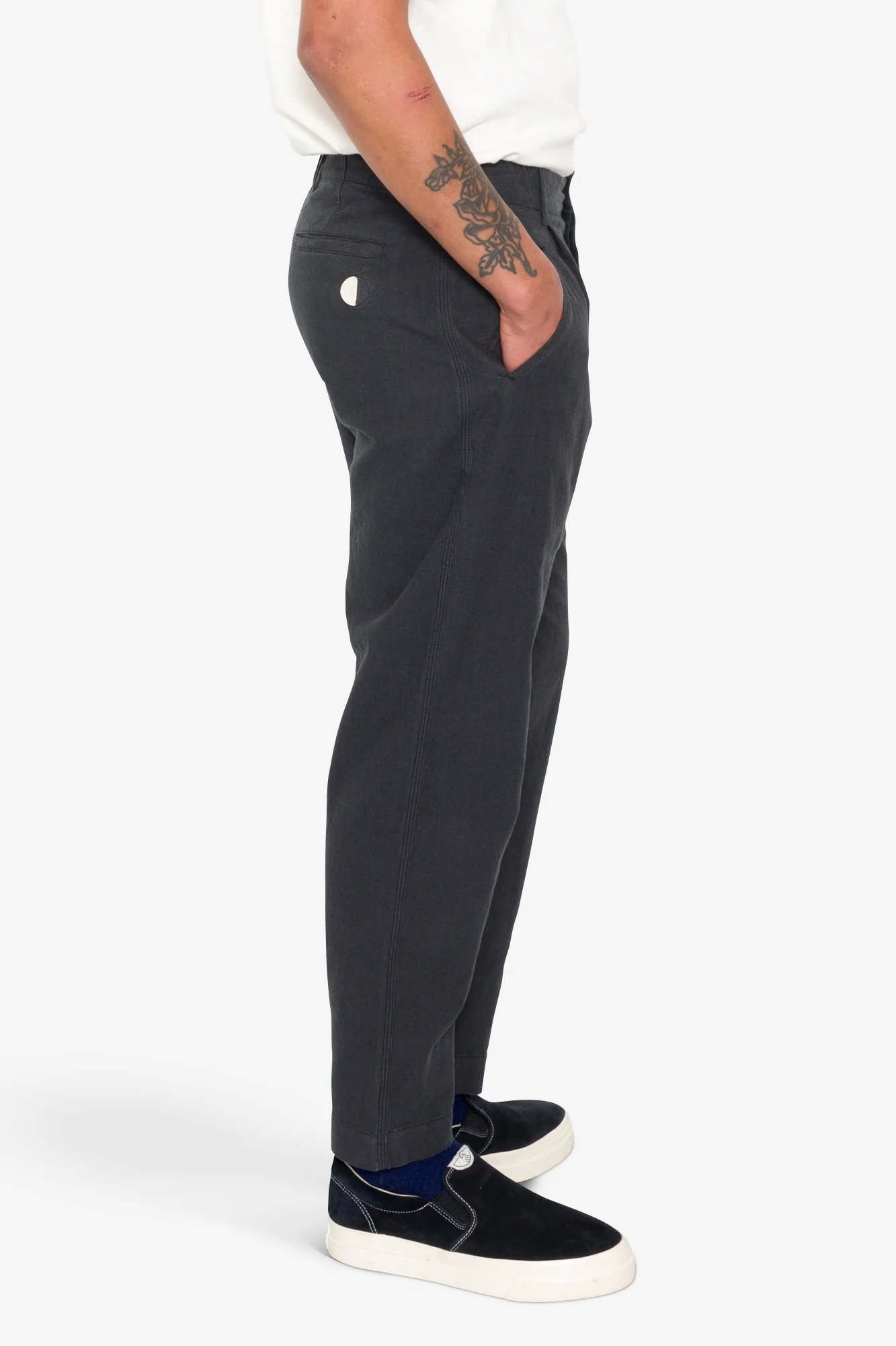 Assembly Pant - Soft Black Cotton Linen - Image 7