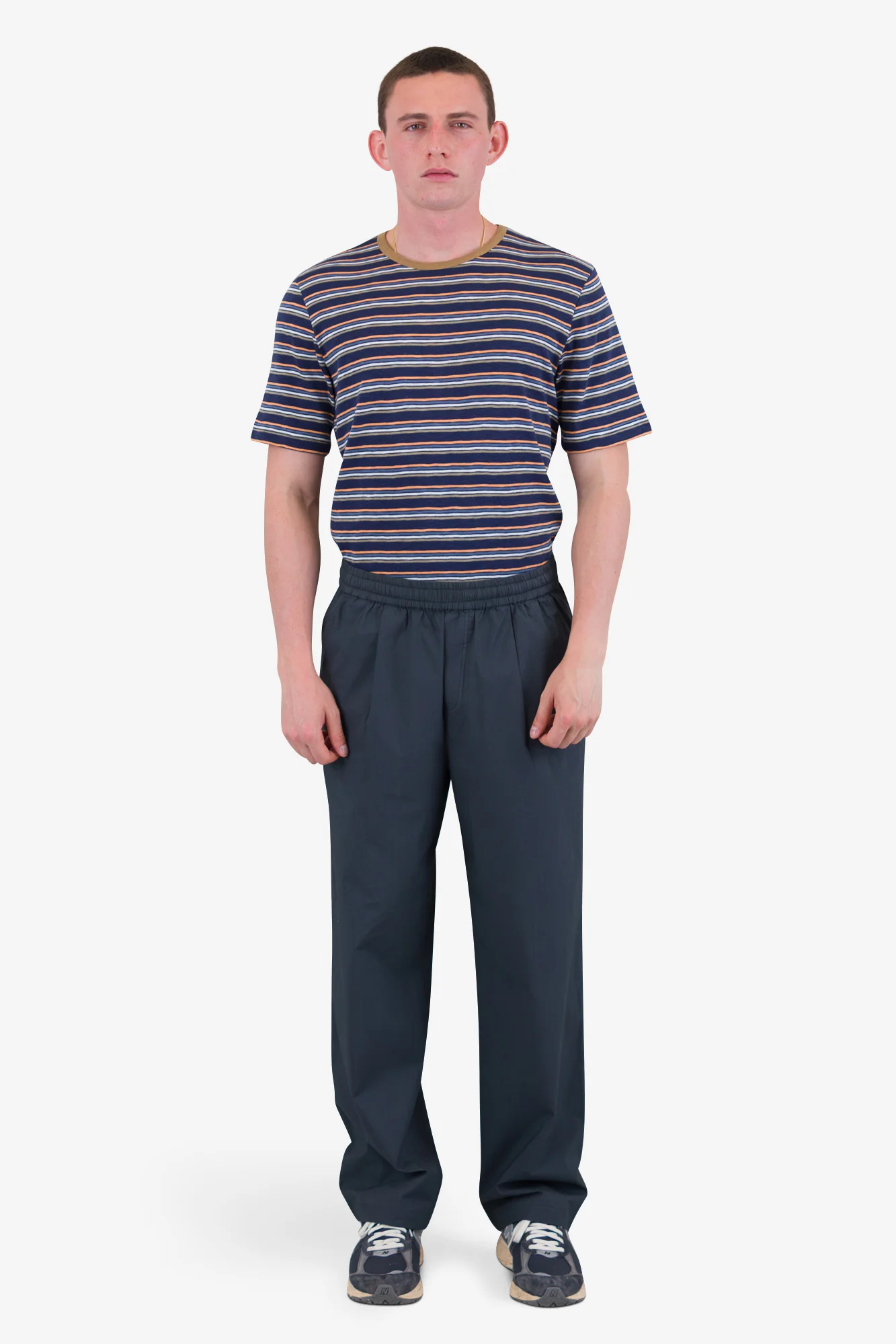 Drawcord Loose Trousers - Soft Black - Image 2