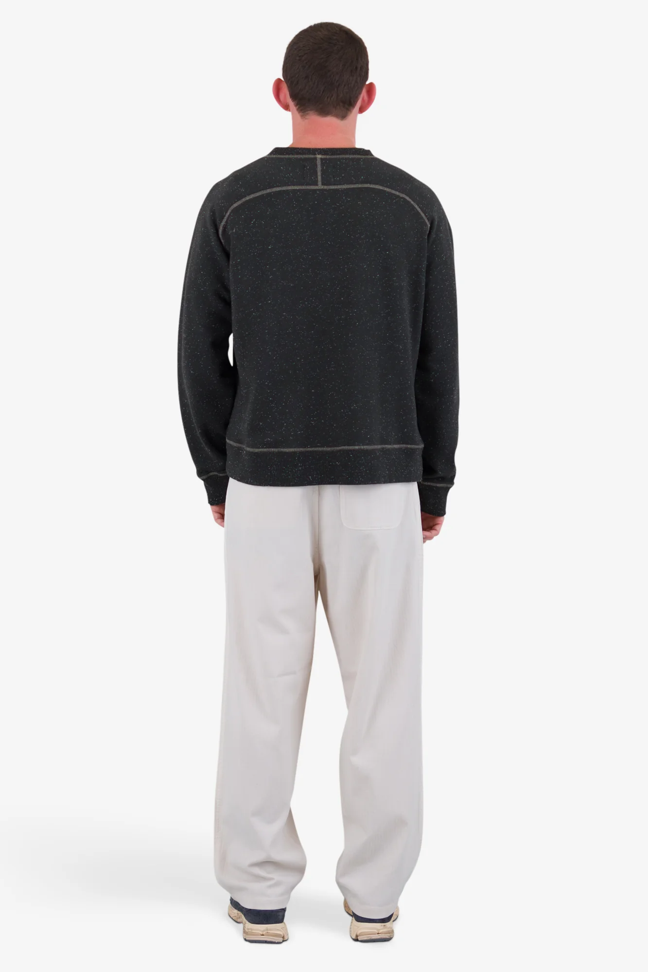 Engineered Raglan Sweat - Charcoal - Image 9