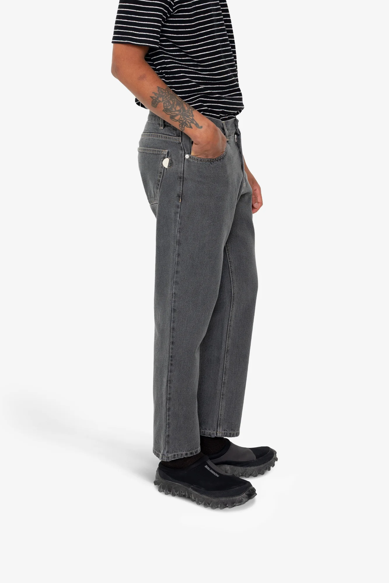 5 Pocket Trouser - Smoke Grey Denim - Image 6
