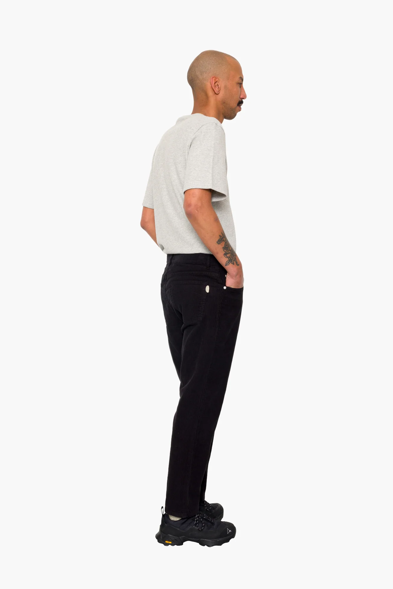 5 Pocket Trouser - Soft Black Cord - Image 6