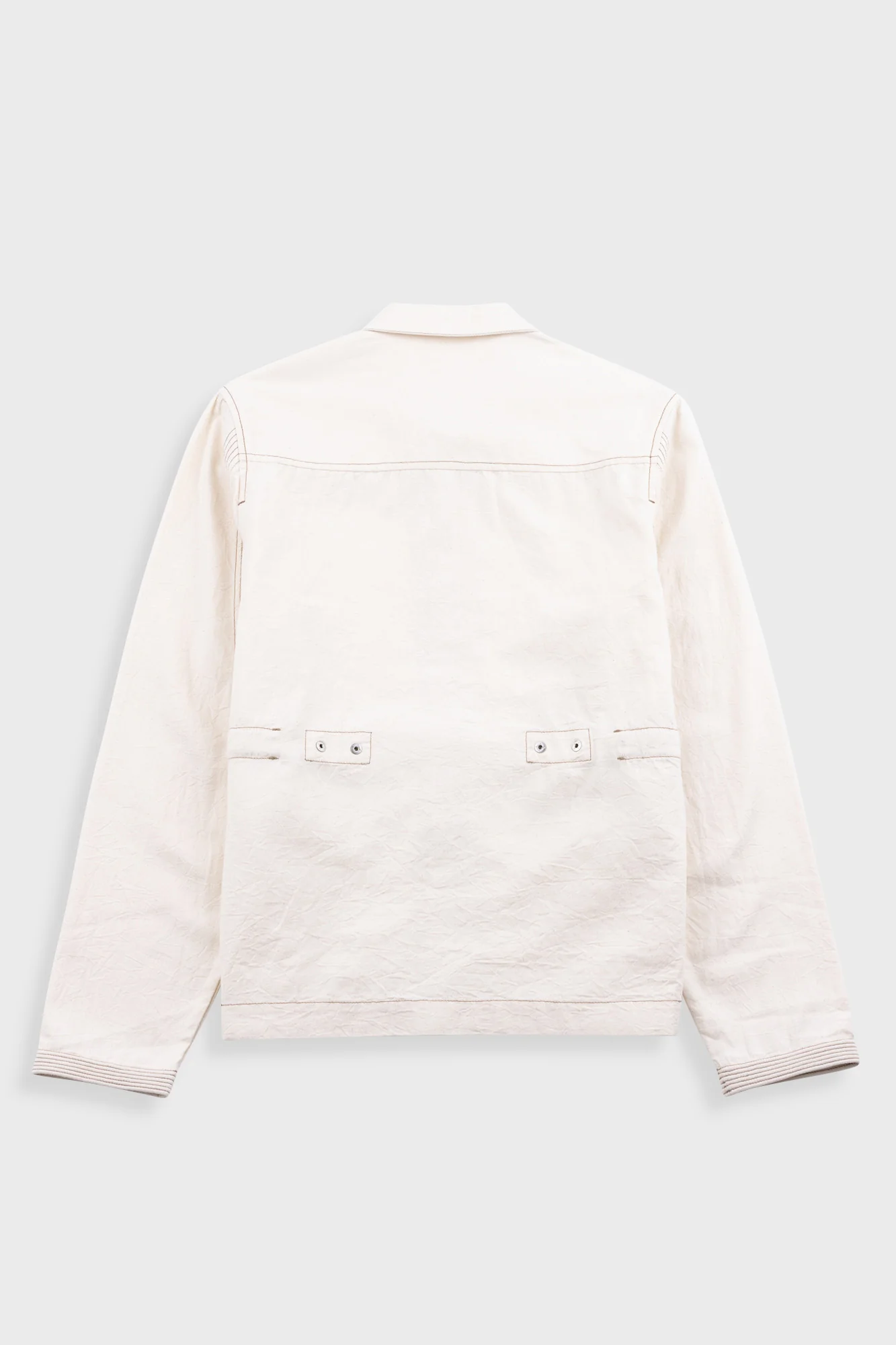 Anniversary Jacket - Ecru Crinkle Cotton - Image 9