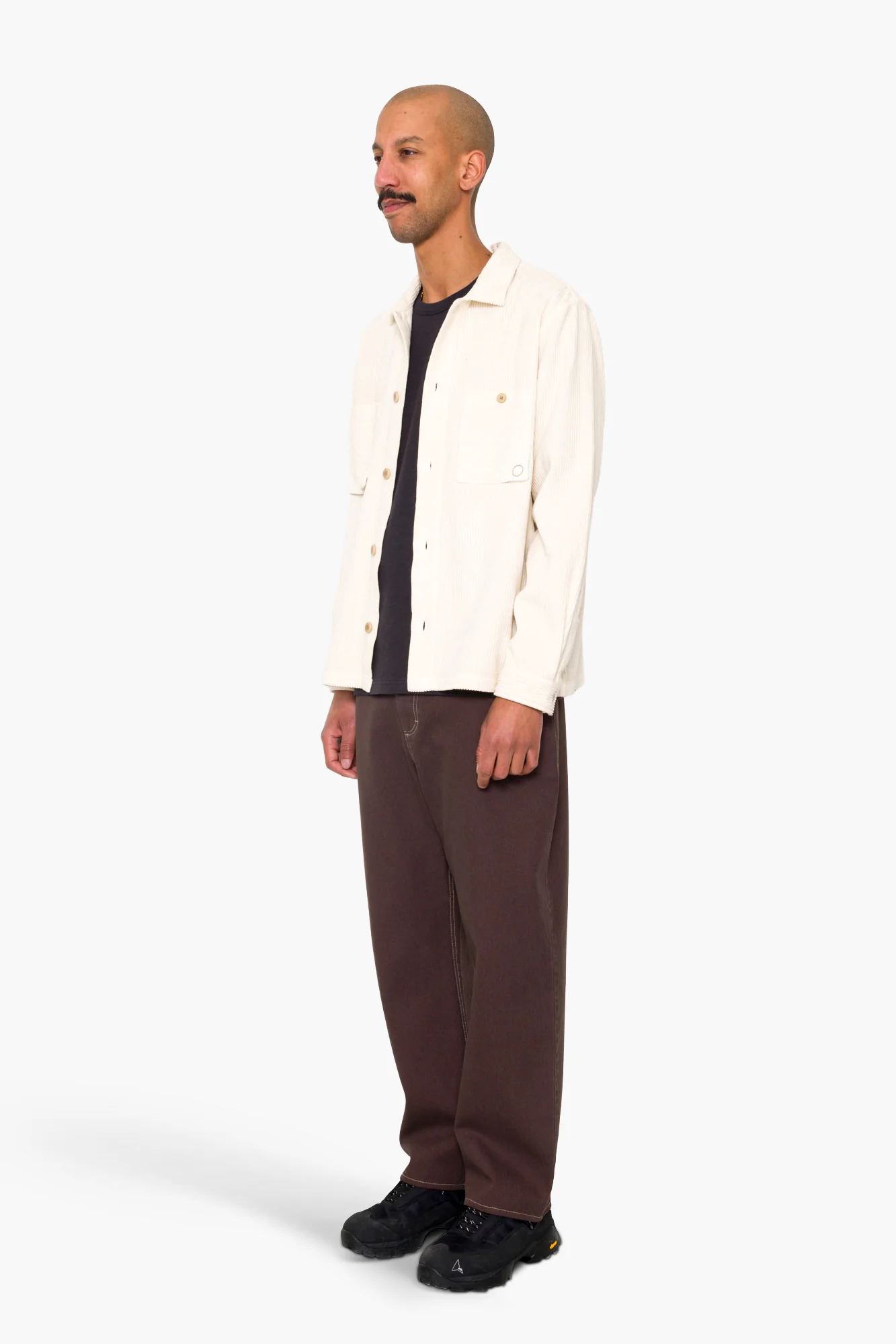 Anniversary Patch Overshirt - Light Stone Chunky Cord - Image 3