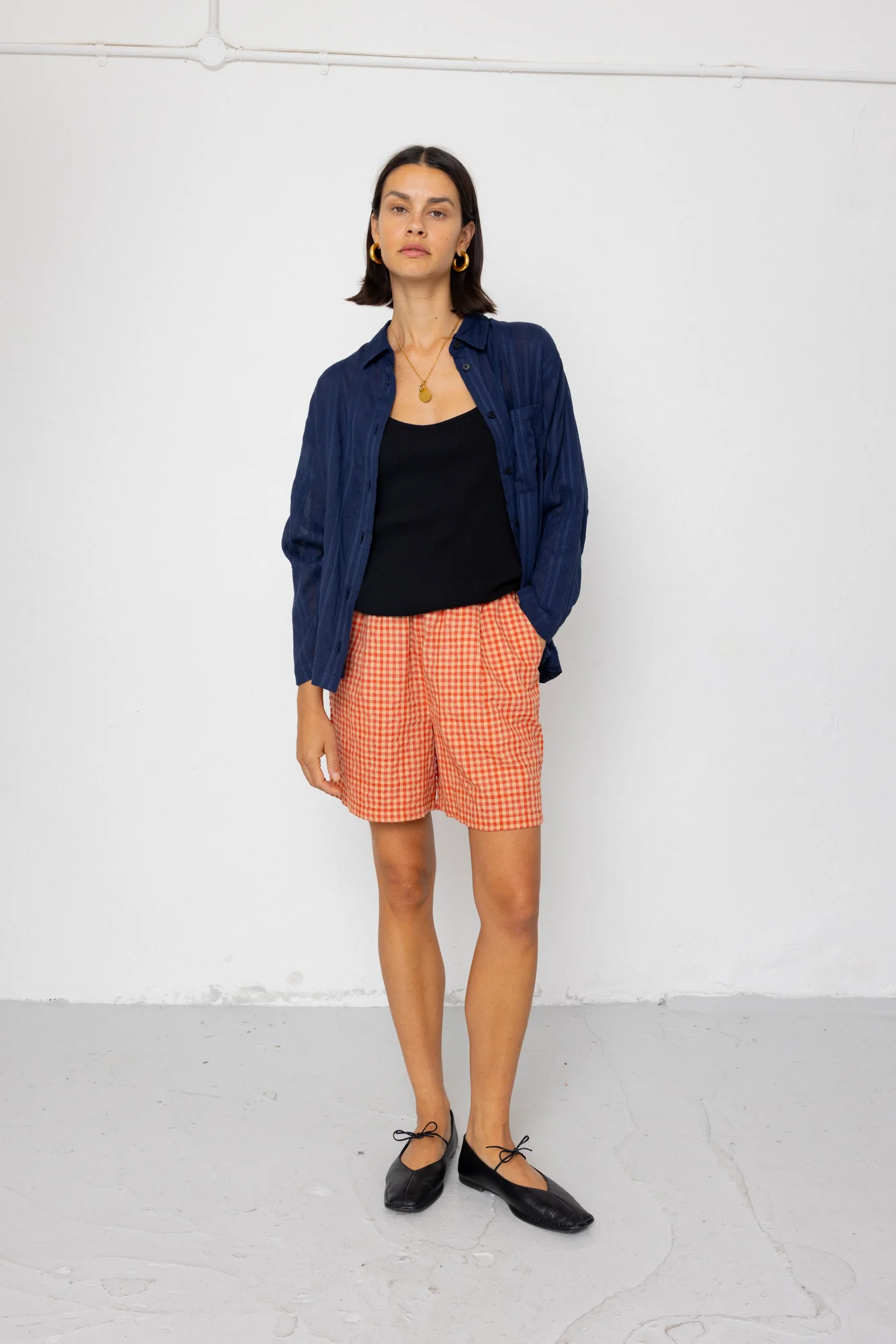 Archive Shirt - Dark Navy Dobby Stripe - Image 4