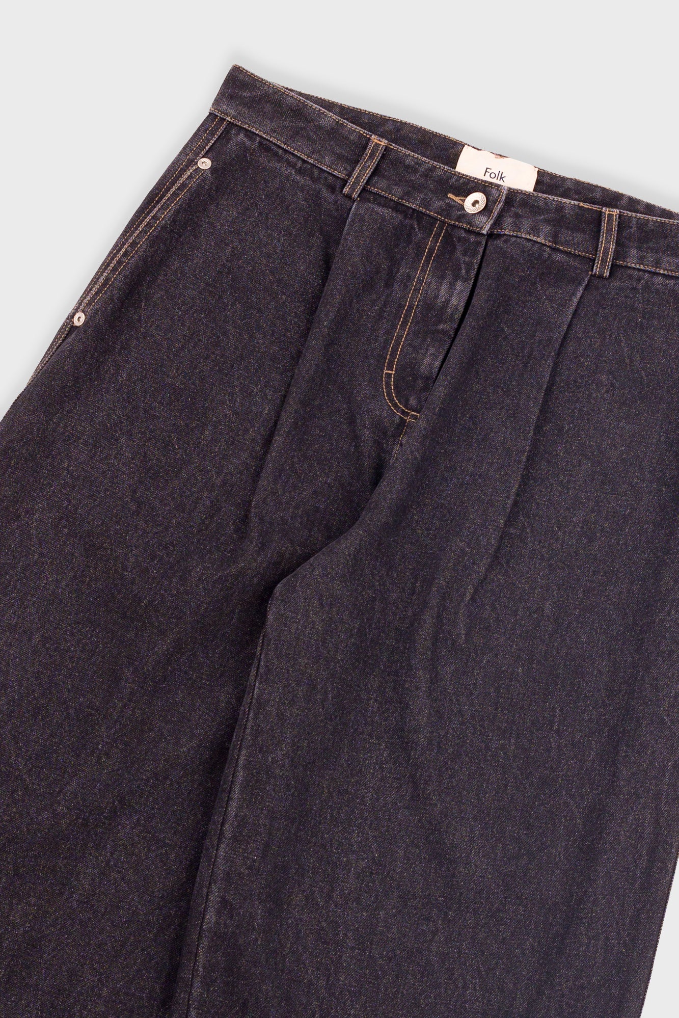 Baggy Trousers - Washed Black Denim - Image 5