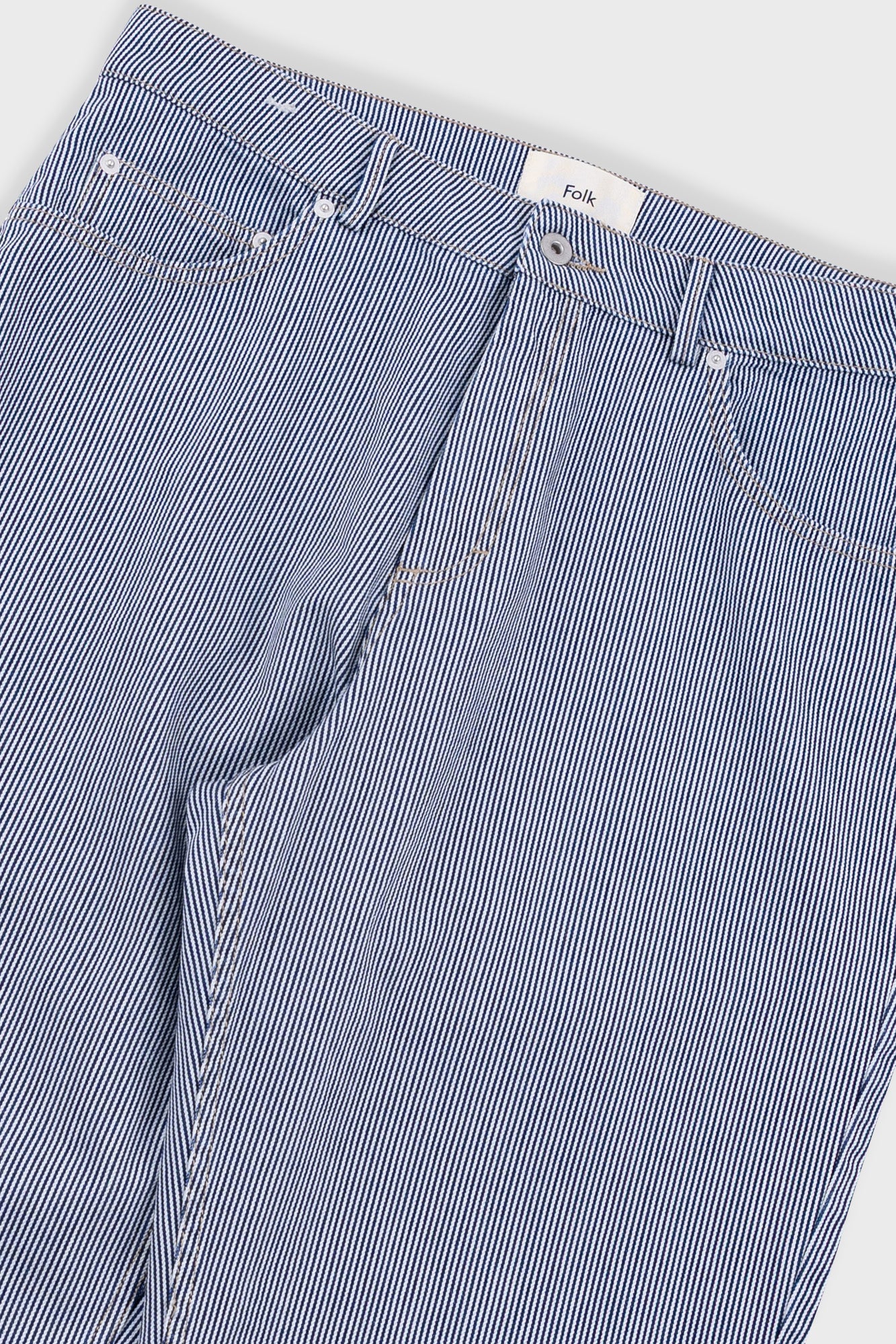 Barrel Leg Jean - Indigo Ticking Stripe - Image 6