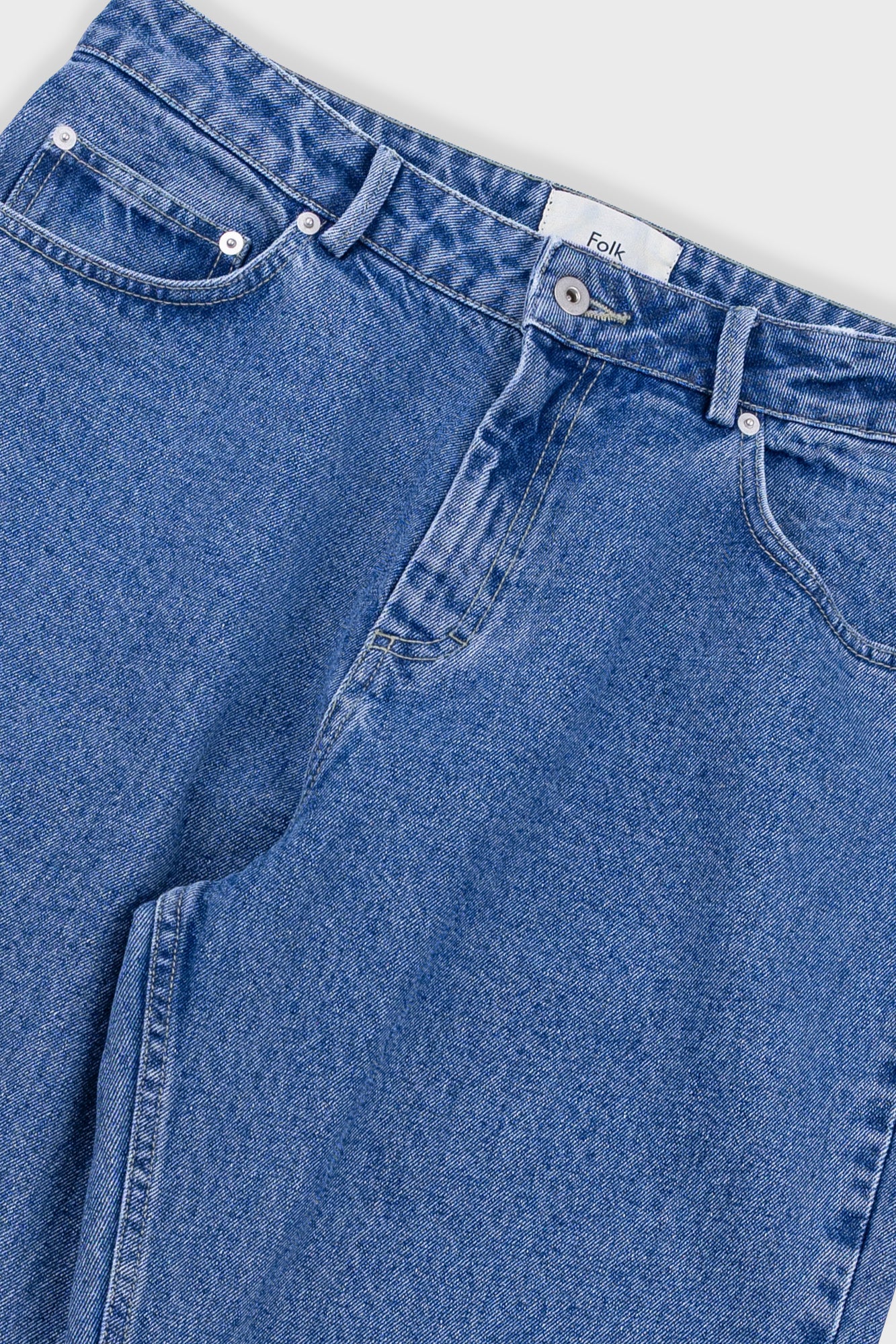 Barrel Leg Jean - Light Wash Denim - Image 4
