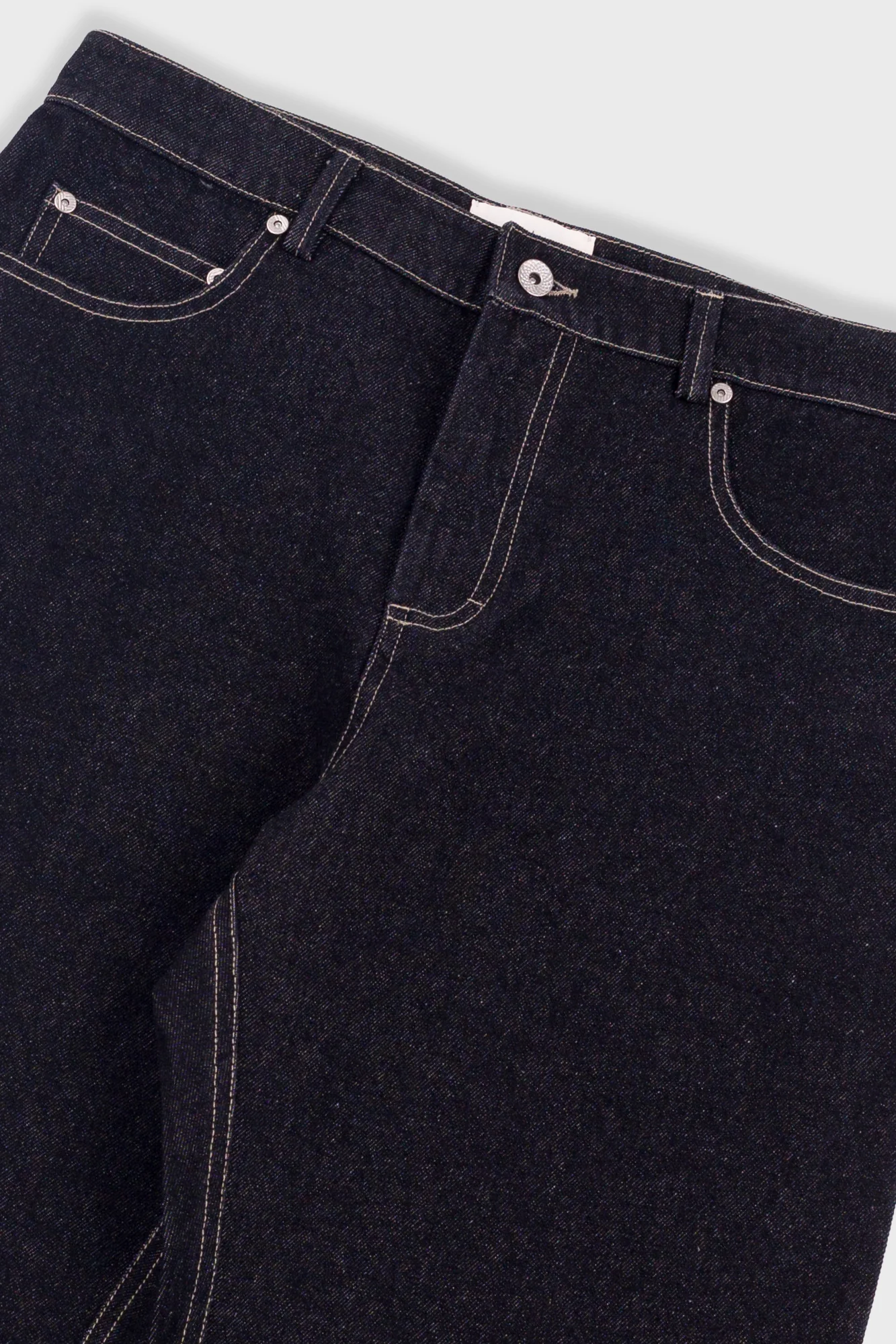 Barrel Leg Trouser - Black Denim - Image 5