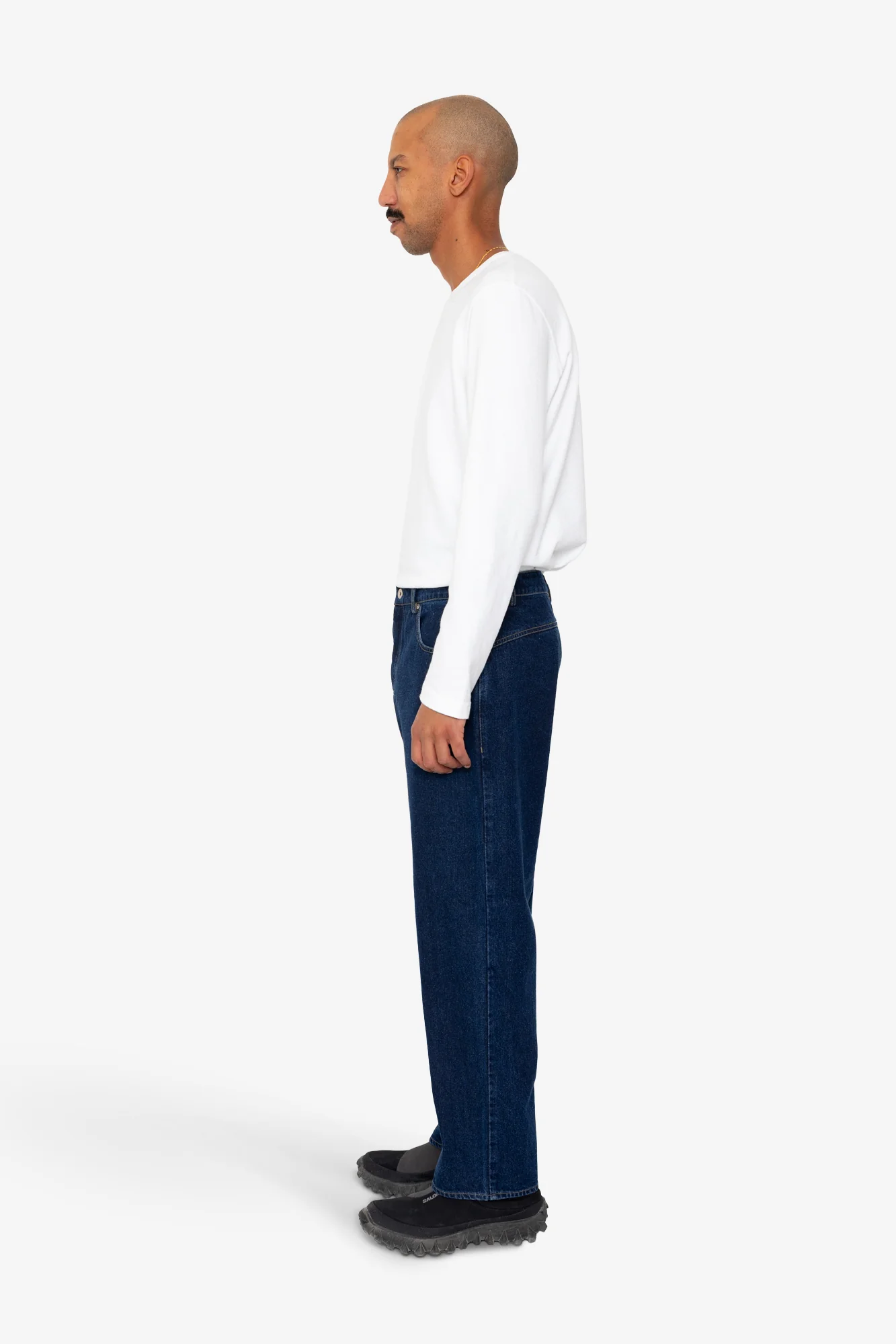 Barrel Leg Trouser - Deep Denim - Image 4