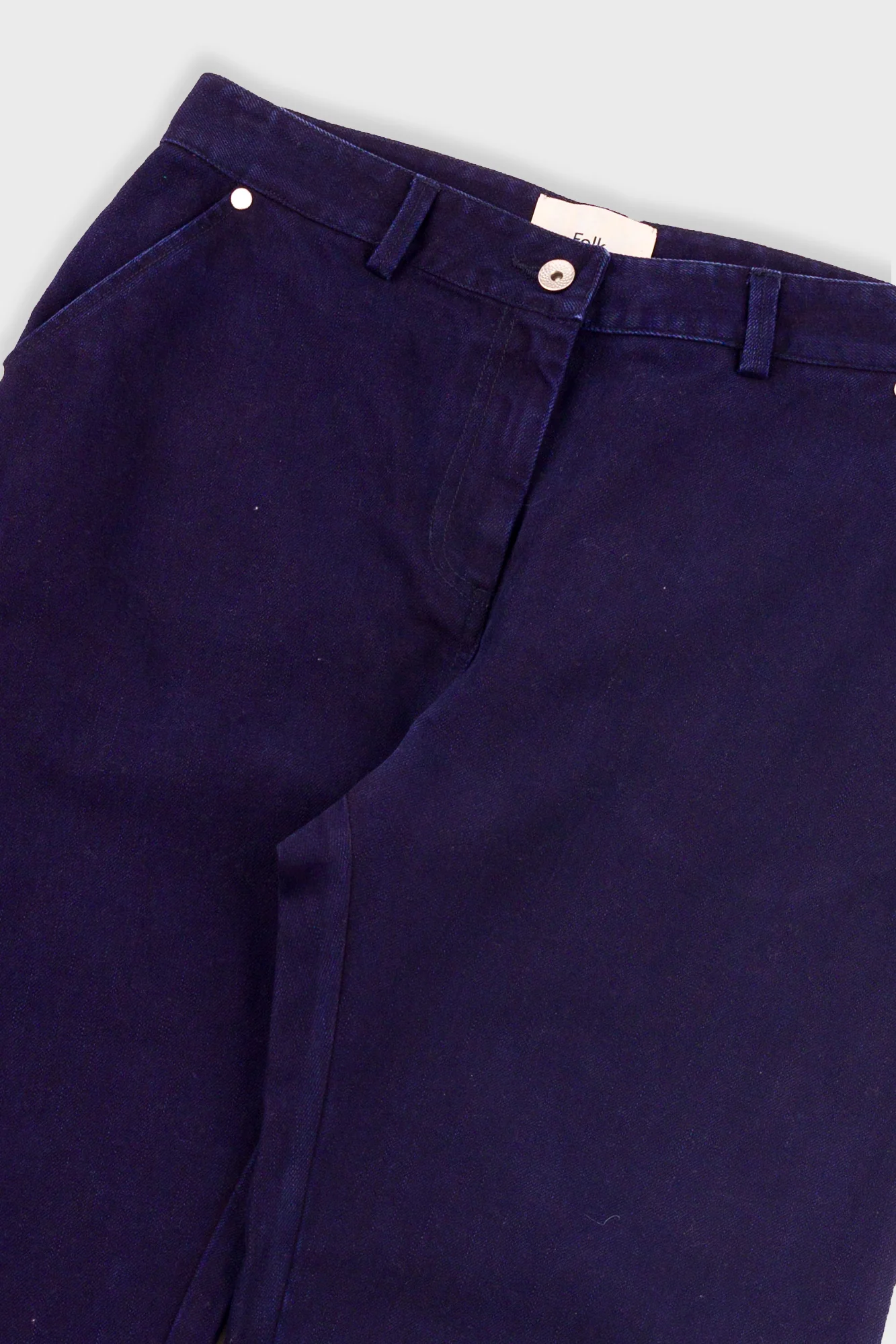 Barrel Trousers - Deep Indigo Slub - Image 5