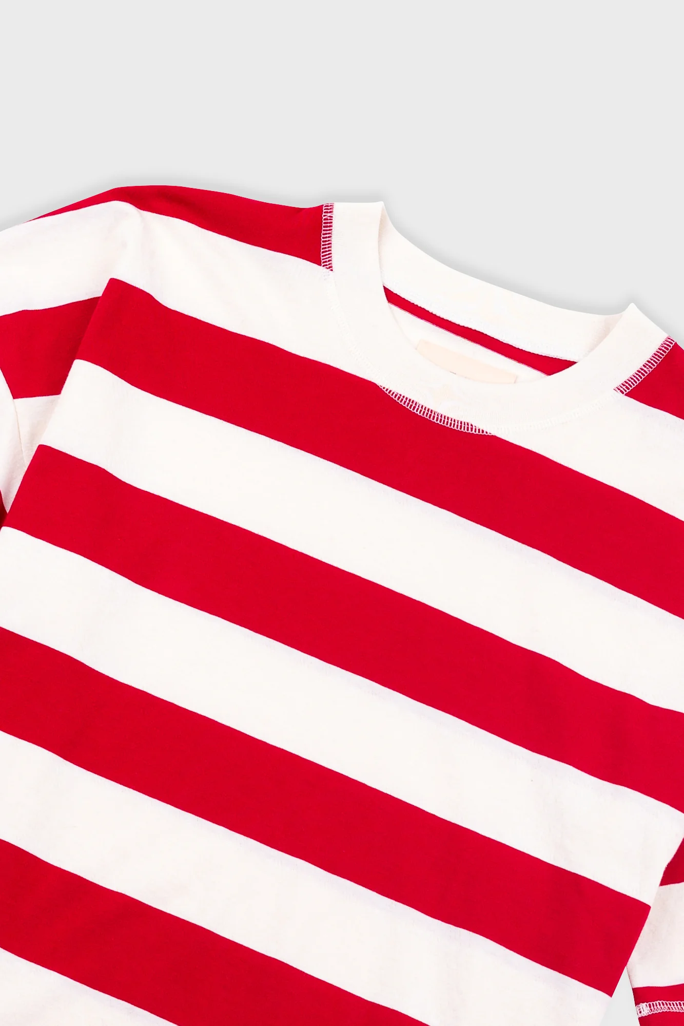 Boyfriend T-Shirt - Carnation Stripe - Image 5