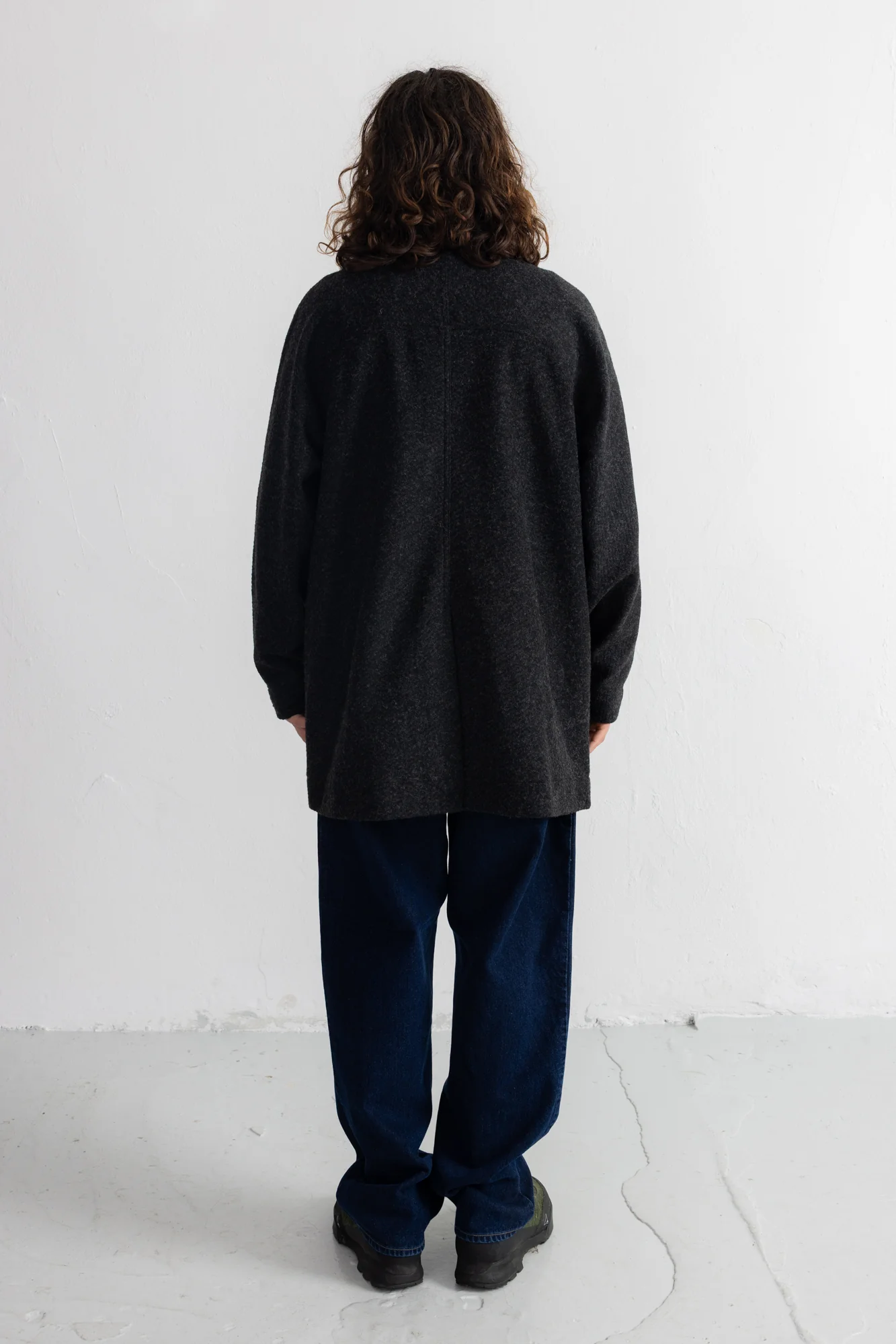 Car Coat - Charcoal Wool Twill - Image 7