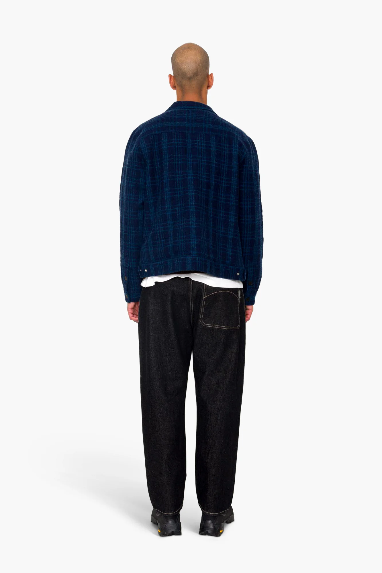 Chain Jacket - Indigo Textured Check - Image 8