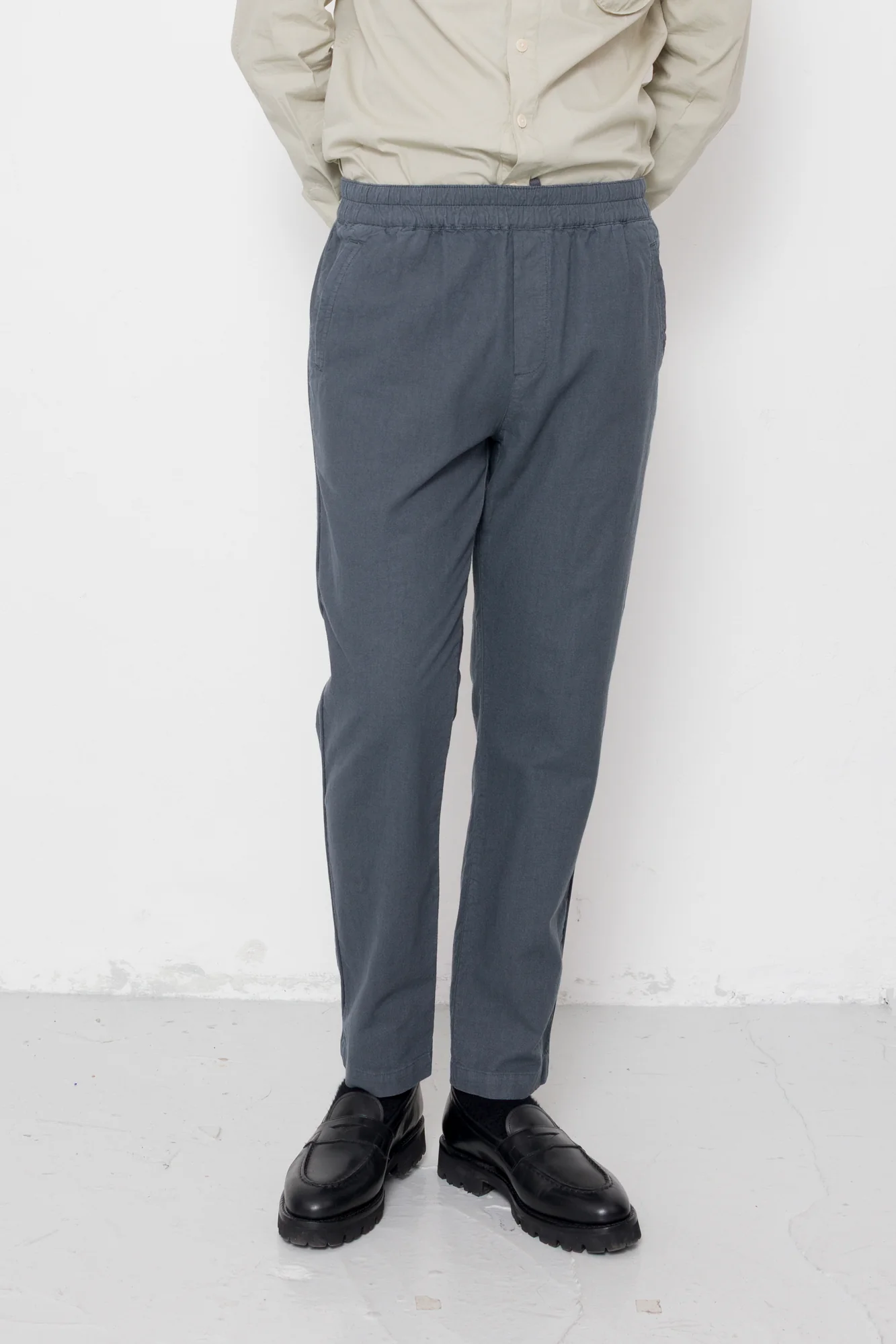 Cotton Linen Trouser - Charcoal - Image 6