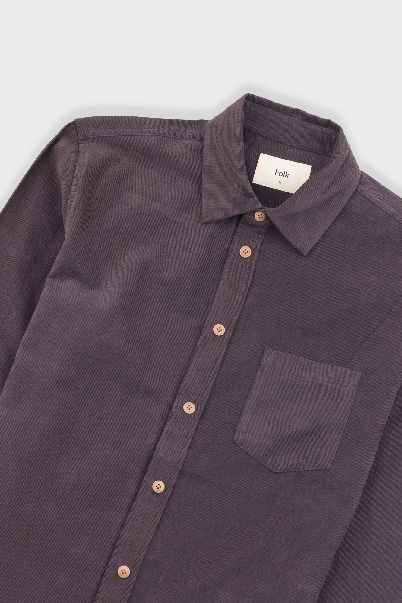 Direction Babycord Shirt - Black Grape - Image 5