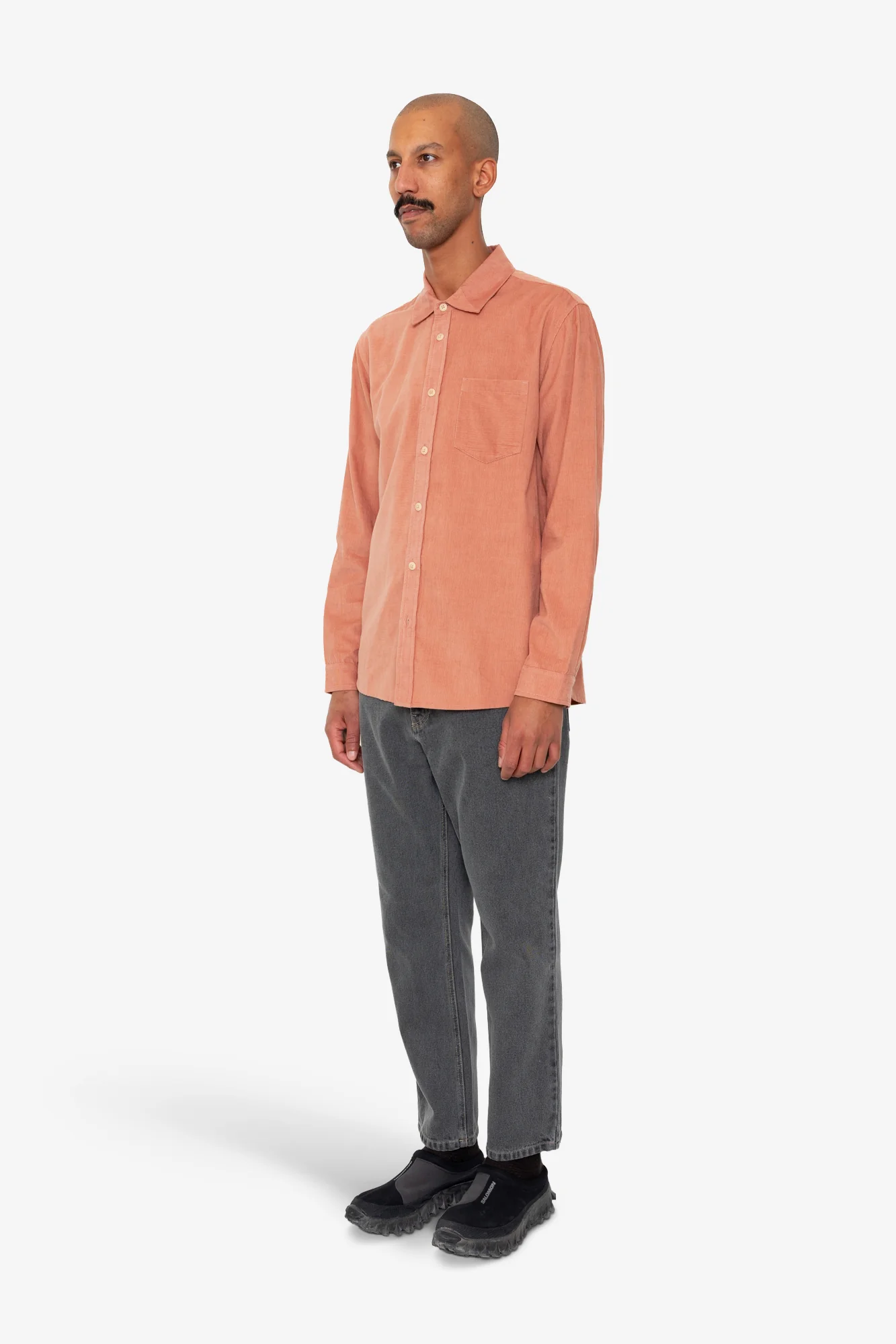 Direction Babycord Shirt - Dusty Pink - Image 3