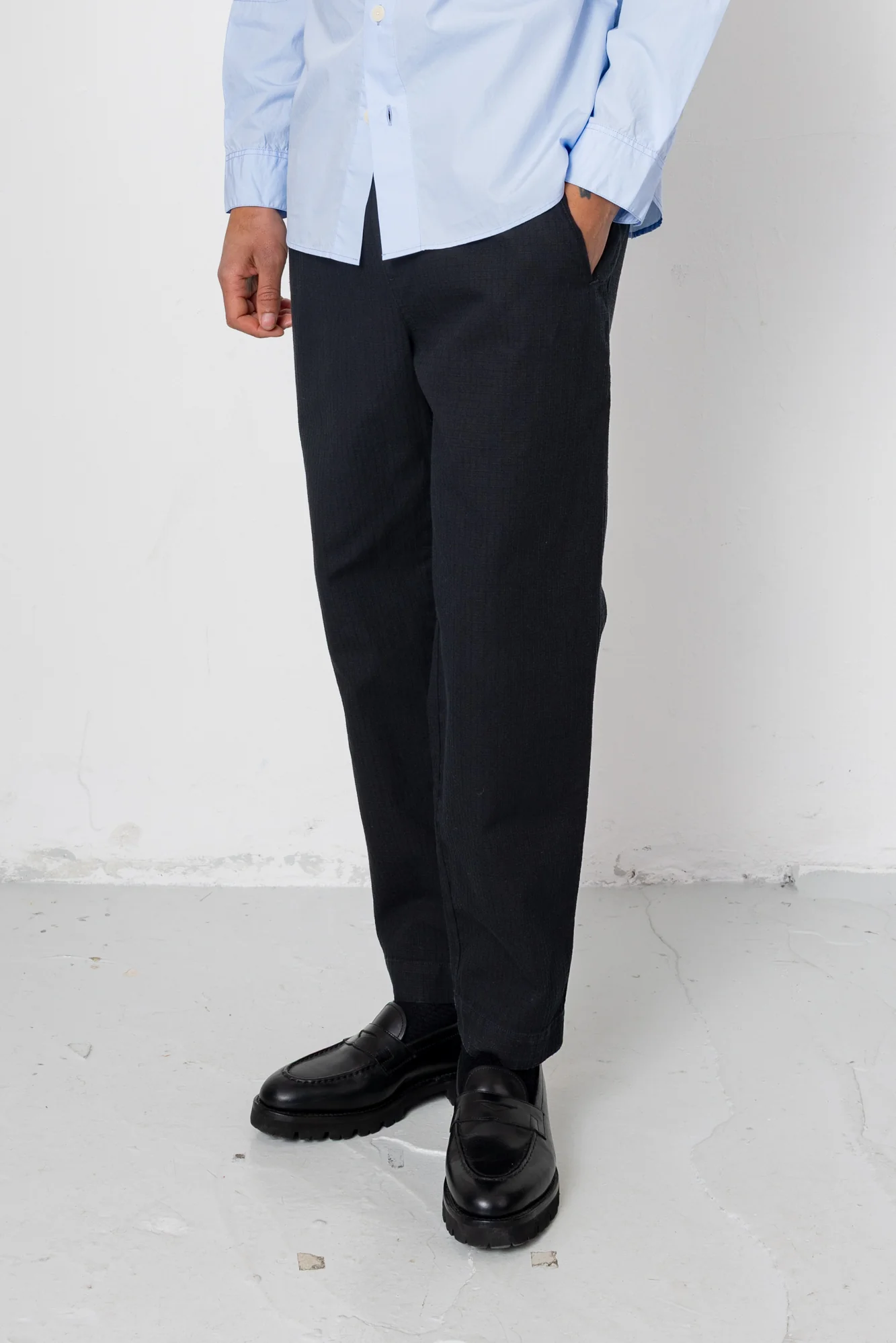Drawcord Assembly Pant - Black Chunky Ripstop - Image 3