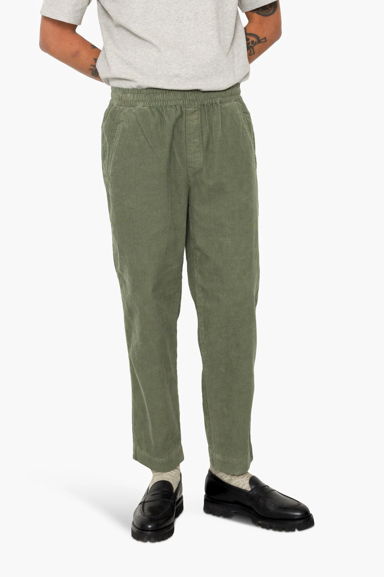 Drawcord Assembly Pant - Dark Olive Cord - Image 8