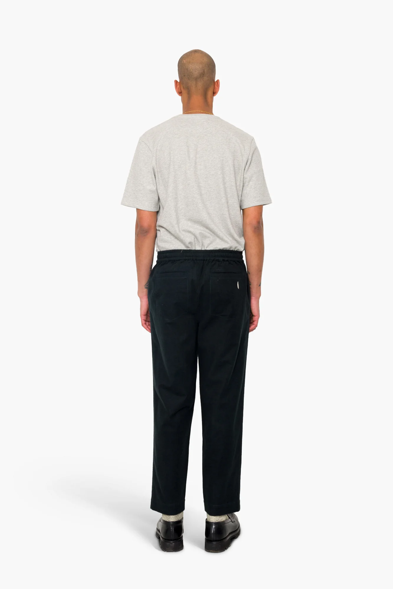 Drawcord Assembly Pant - Deep Green Moleskin - Image 11