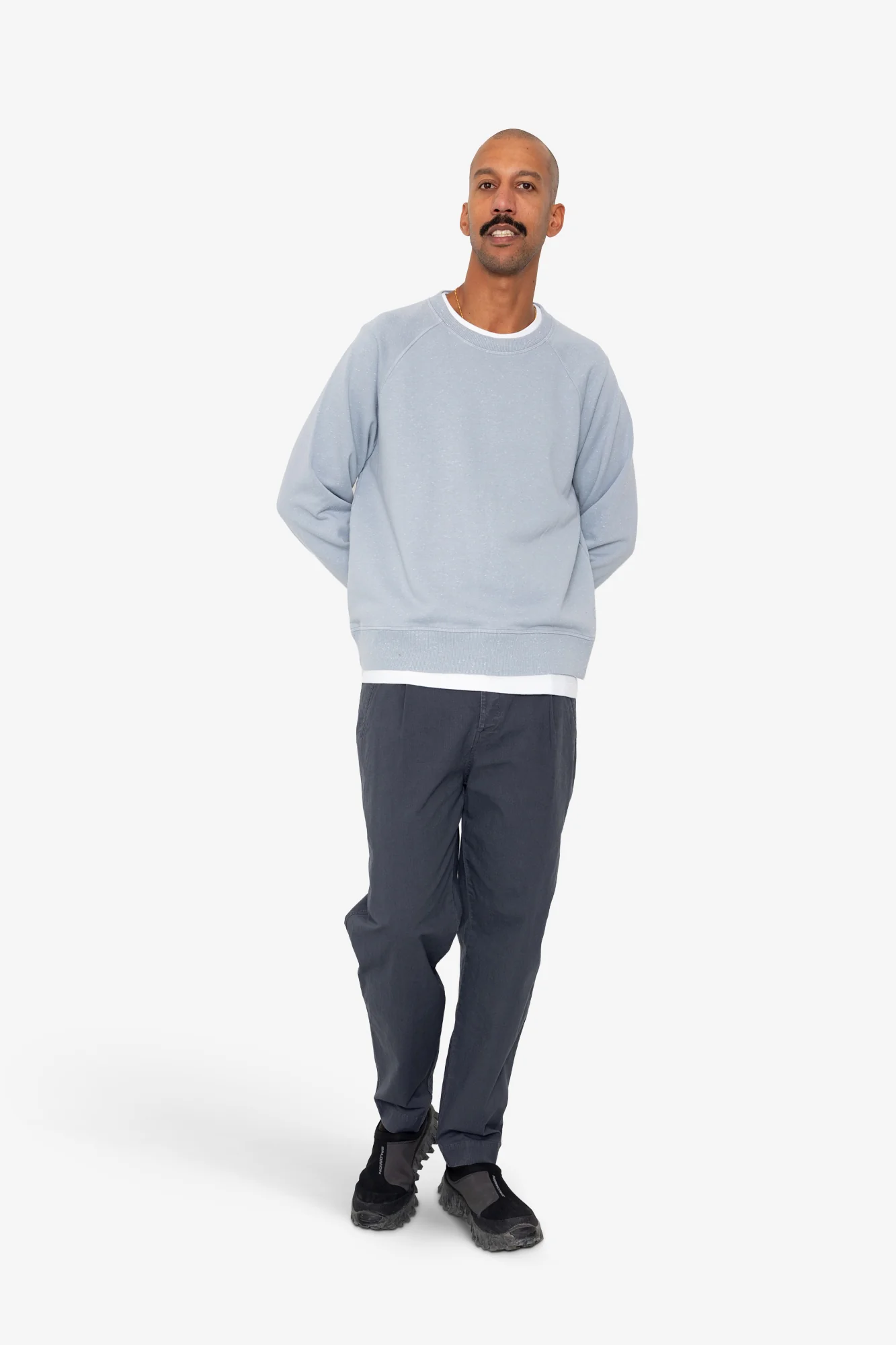 Engineered Raglan Sweat - Soft Blue - Image 7