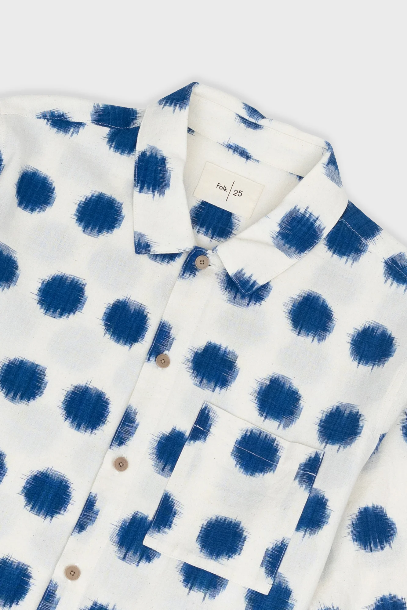 Gabe Shirt - Ecru Ikat - Image 5