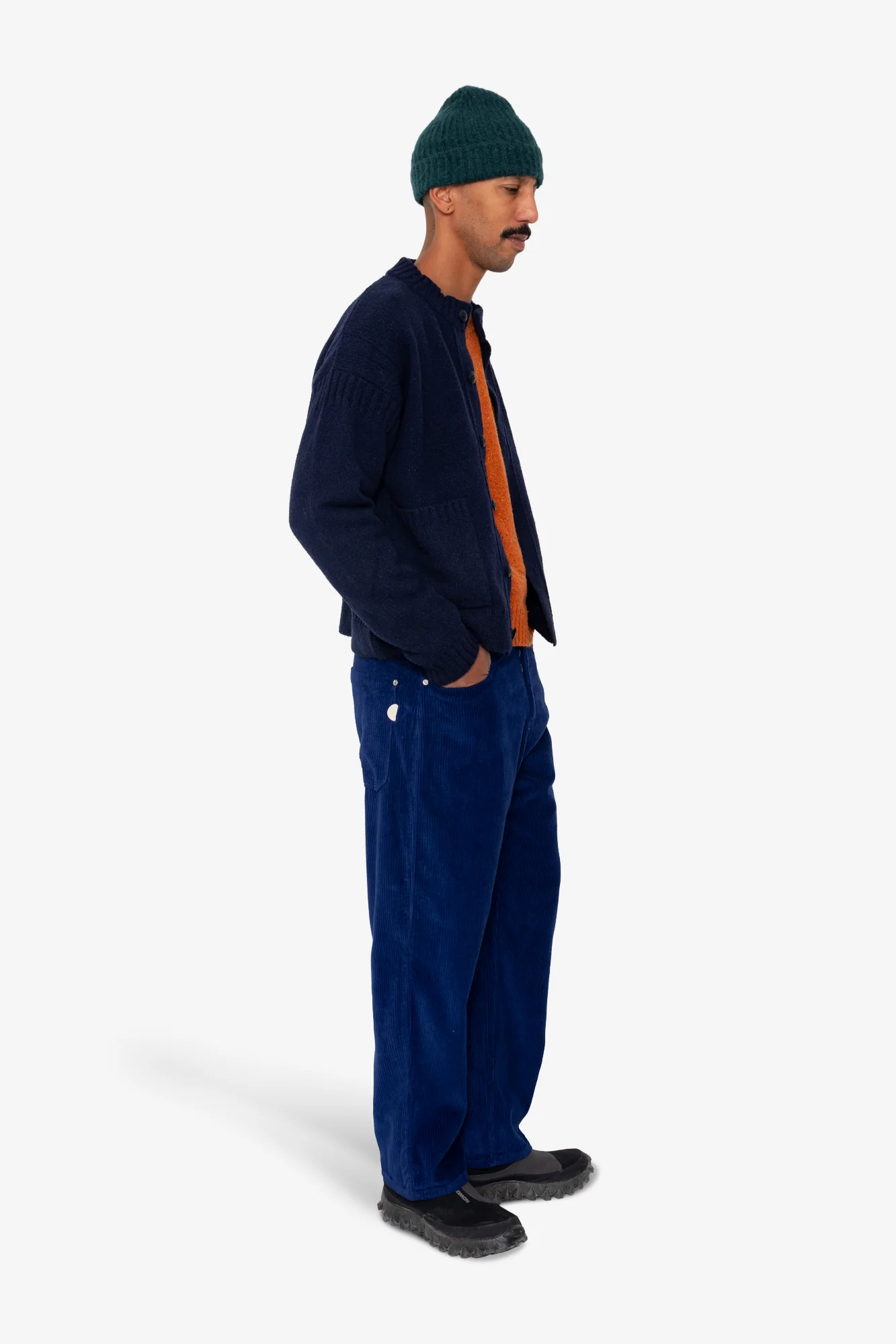 Knitted Jacket - Navy - Image 6