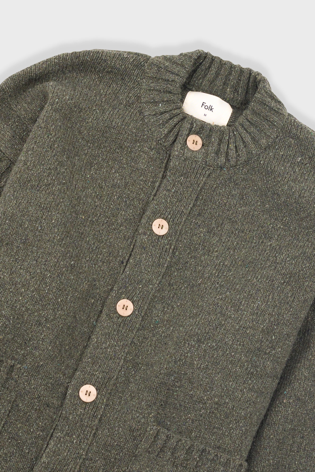 Knitted Jacket - Olive - Image 4