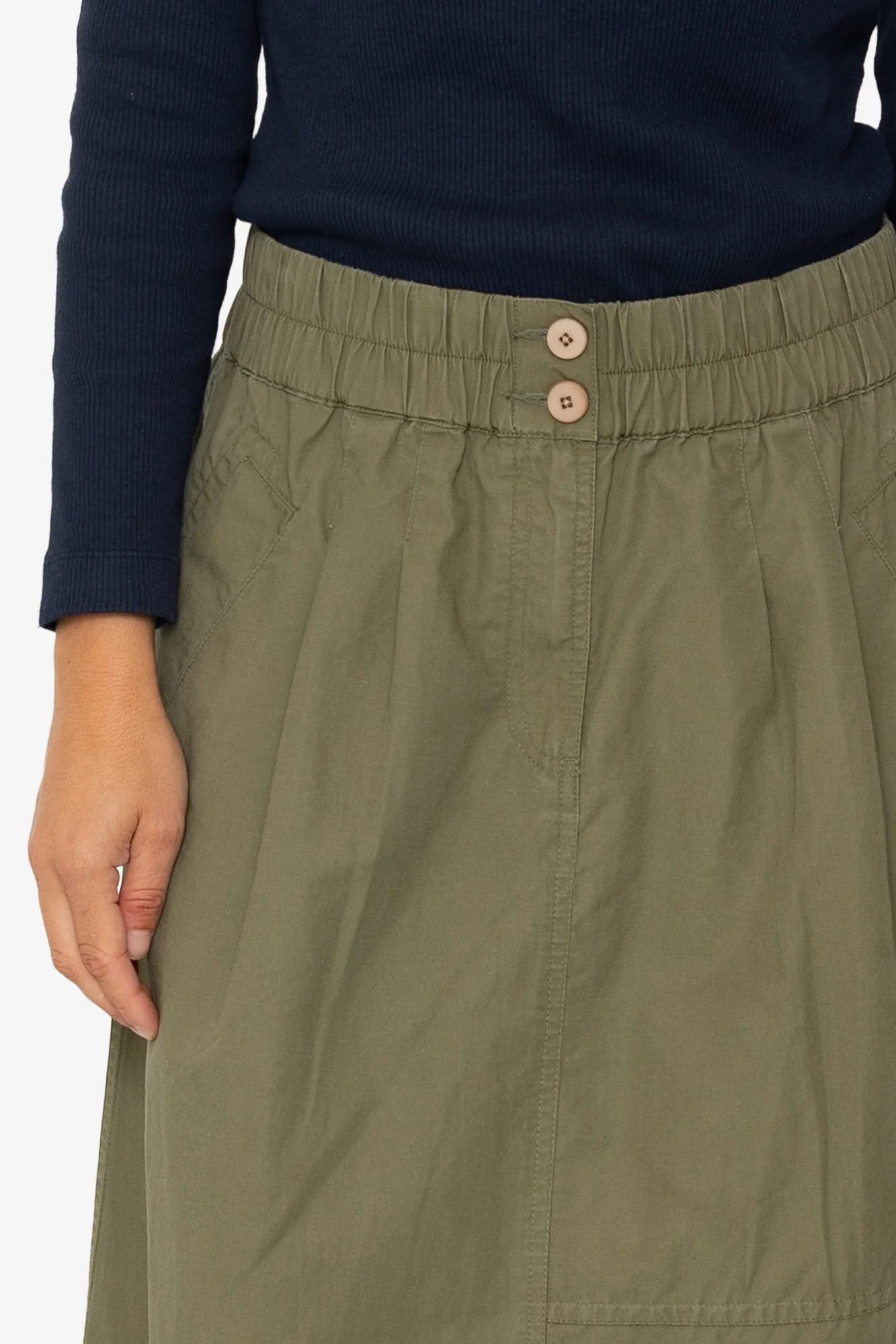 Maxi Skirt - Dark Olive - Image 7