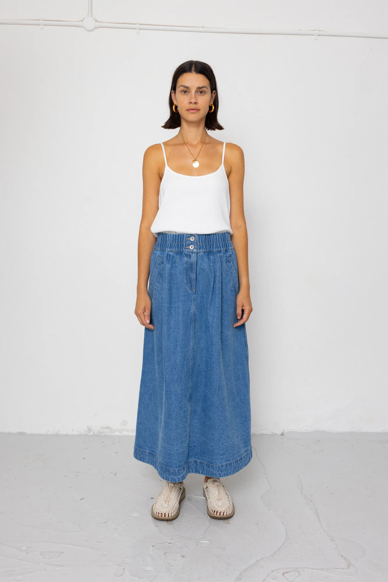 Maxi Skirt - Heavy Bleach Wash - Image 3