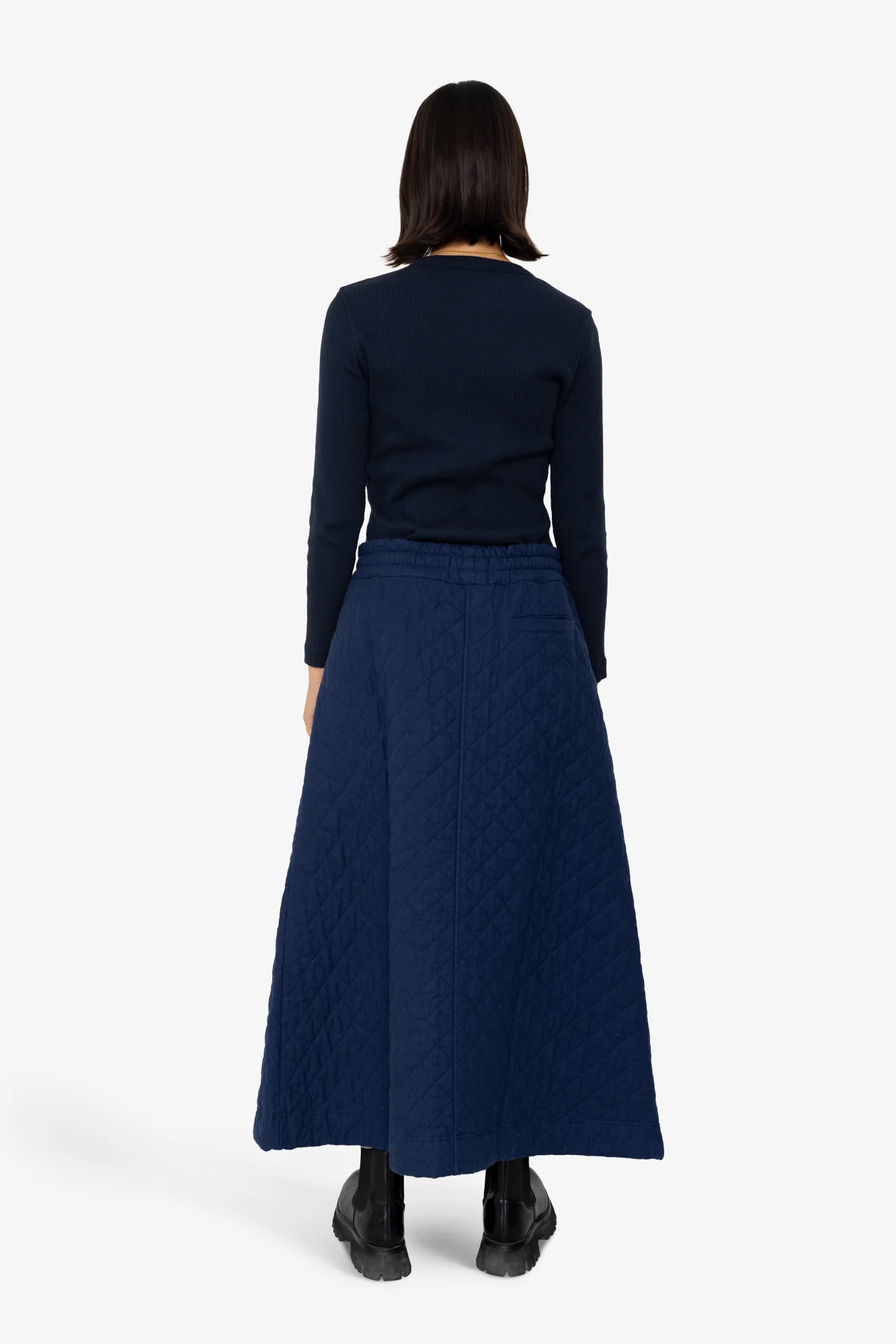 Maxi Skirt - Quilted Navy - Image 9