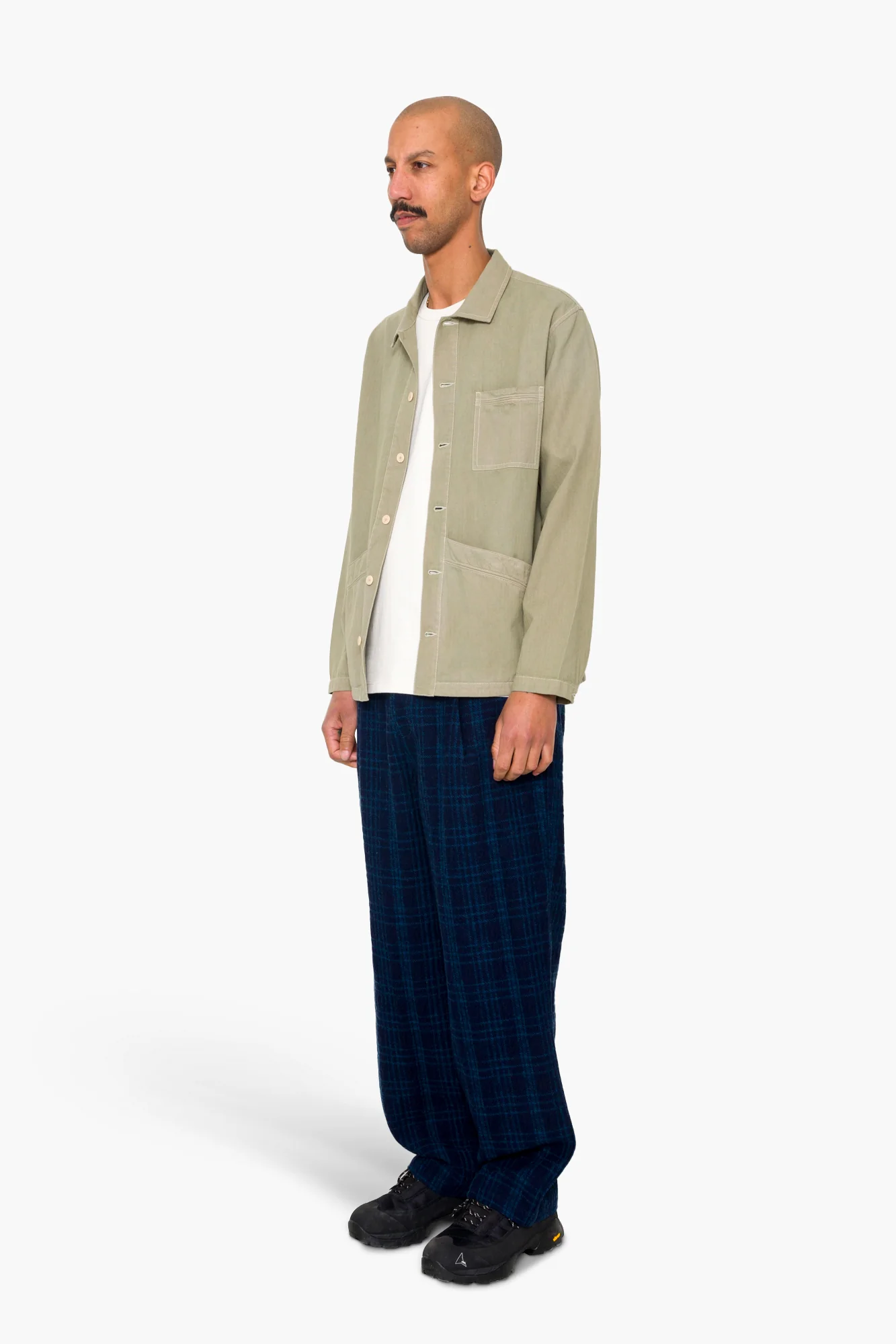 Meyer Shirt Jacket - Silver Sage Herringbone - Image 4