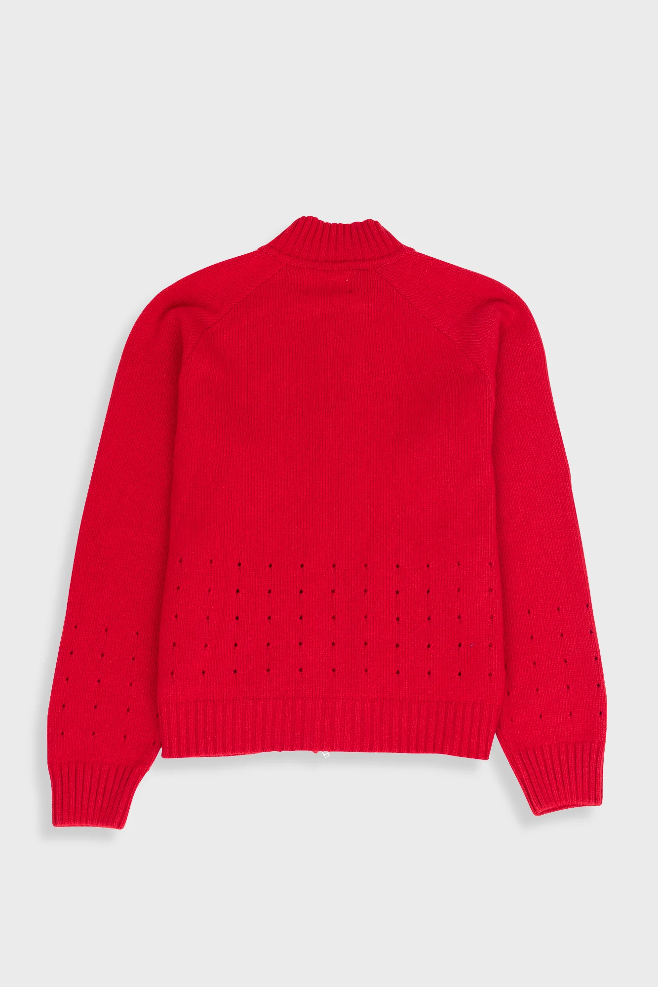 Pointelle Knit Bomber - Raspberry - Image 11