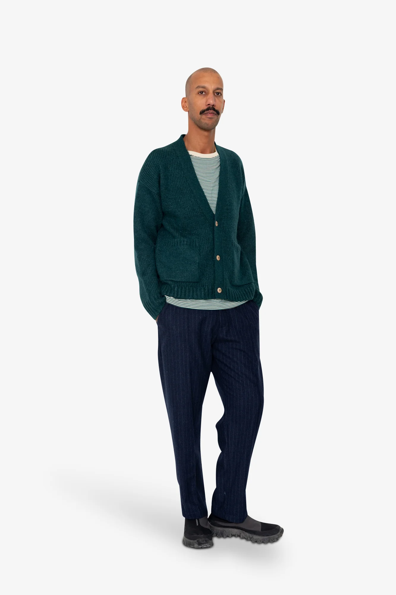 Relaxed Cardigan - Phthalo Green - Image 7