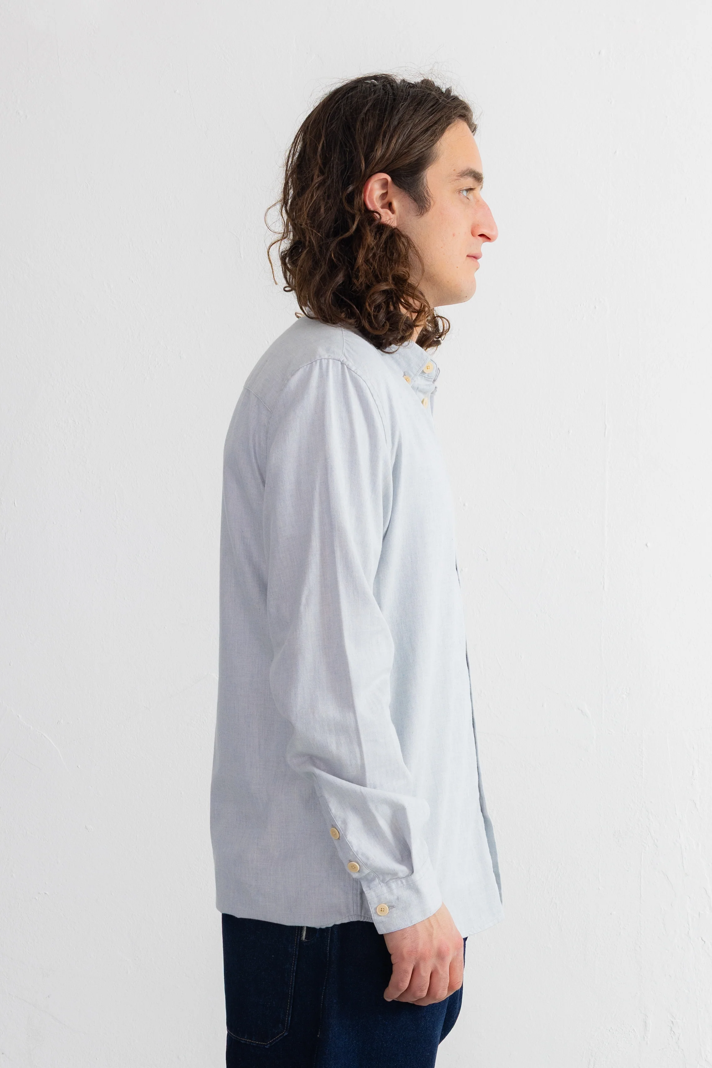 Relaxed Fit Shirt - Ice Blue Flannel - Image 3