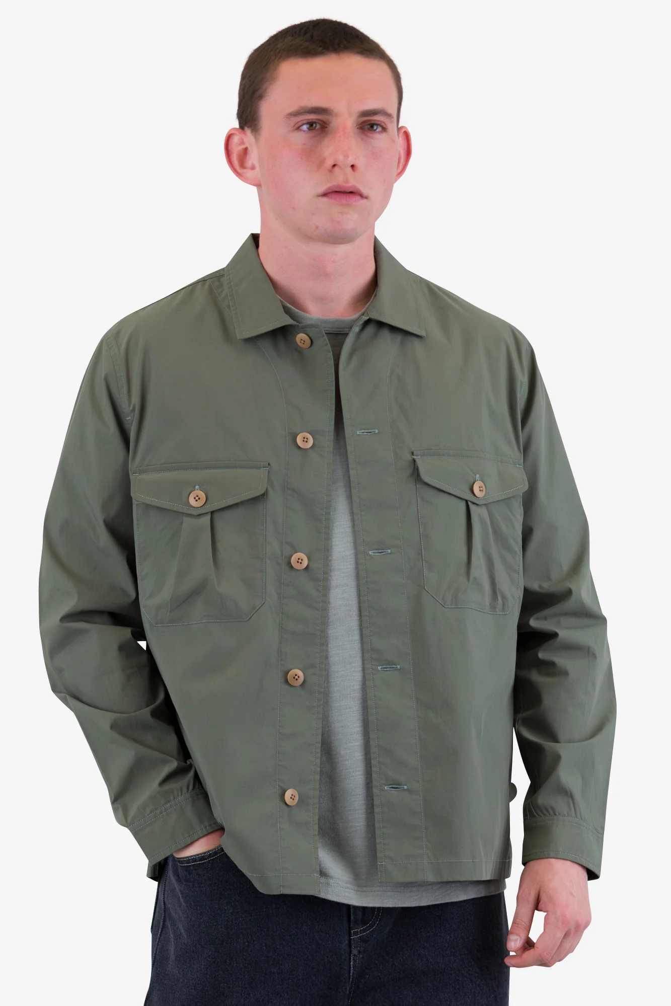 Revere Overshirt - Dark Sage - Image 6
