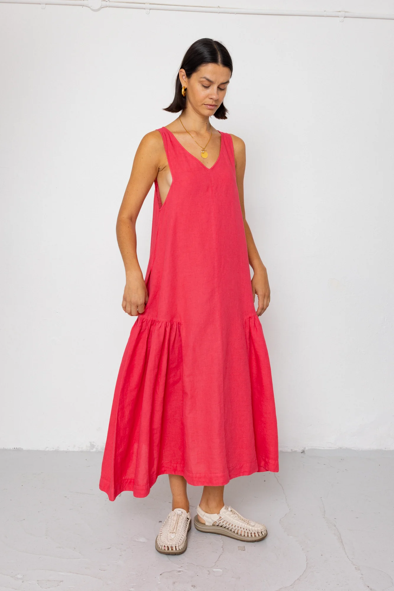 Sarah Dress - Rose Red - Image 3