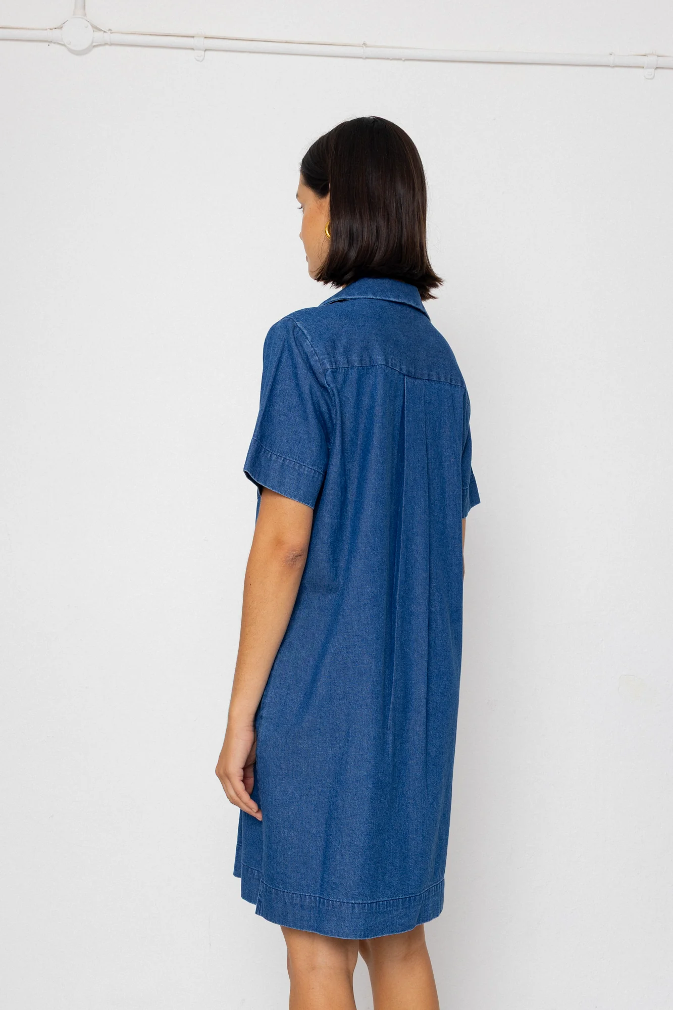 Shirt Dress - Indigo Denim - Image 4