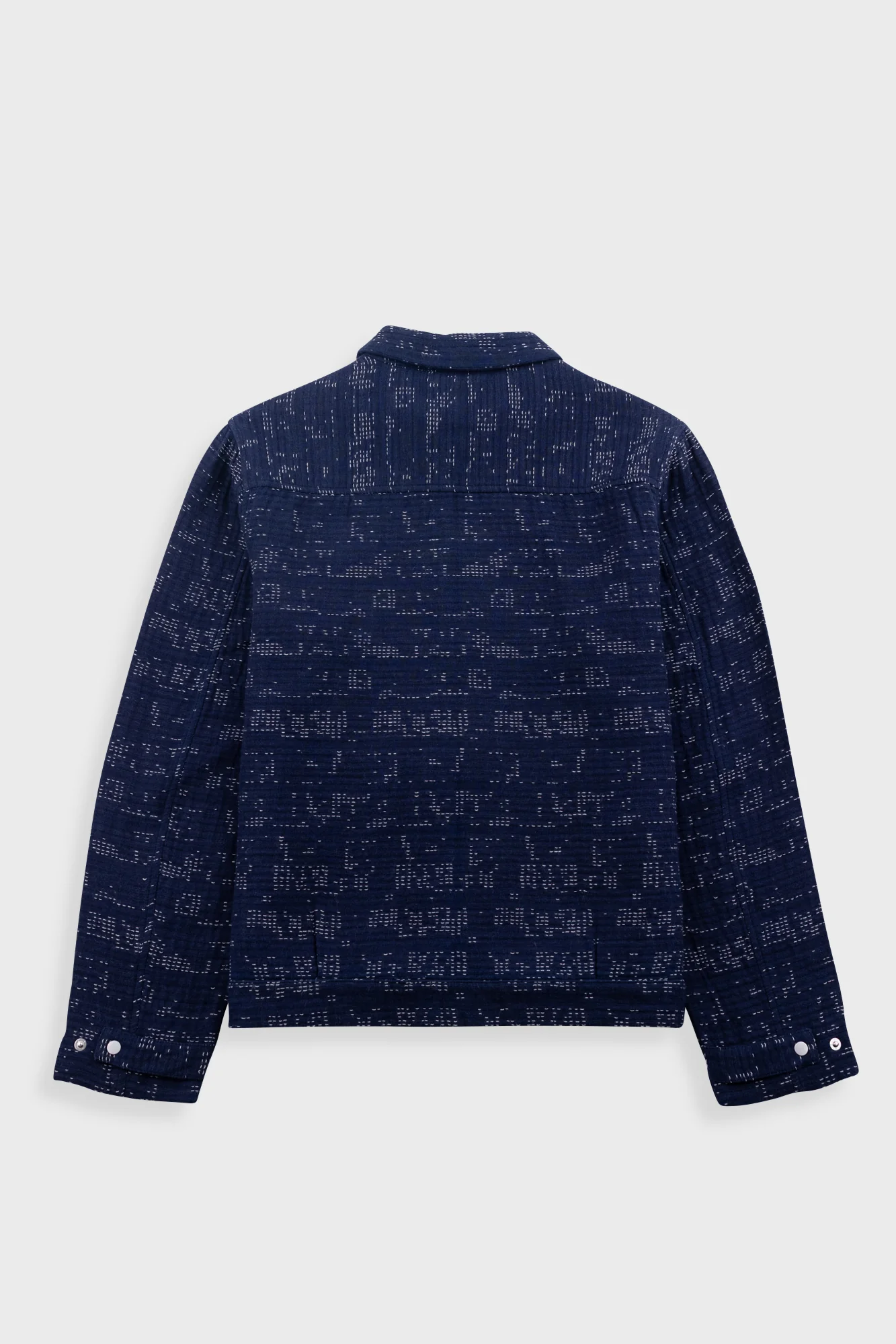 Signal Blouson - Stray Float Stitch Indigo - Image 9