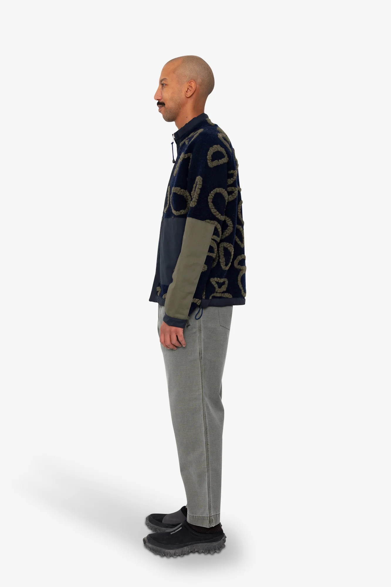Signal Fleece - Navy Circle Jacquard - Image 4