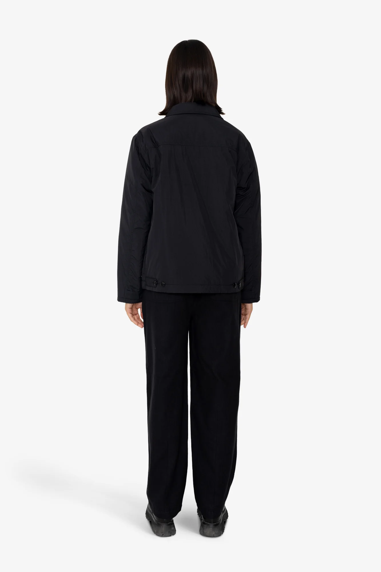 Wadded Prism Jacket - Black Nylon - Image 8