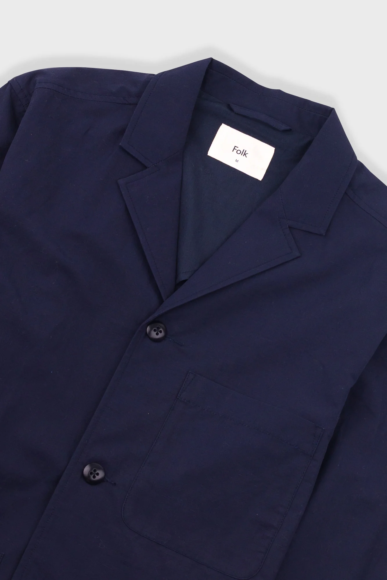 Wide Fit Blazer - Navy Tech Slub - Image 5