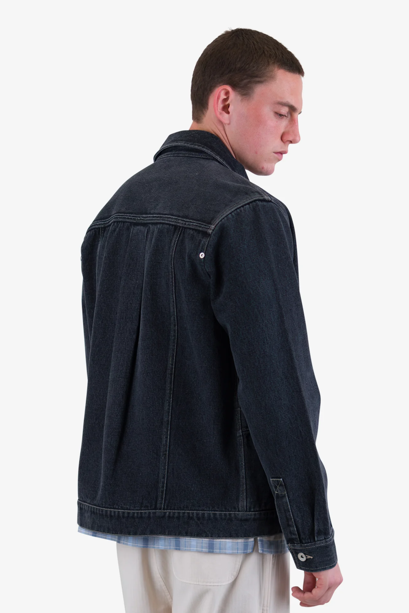 Meyer Jacket - Black Washed Denim - Image 6