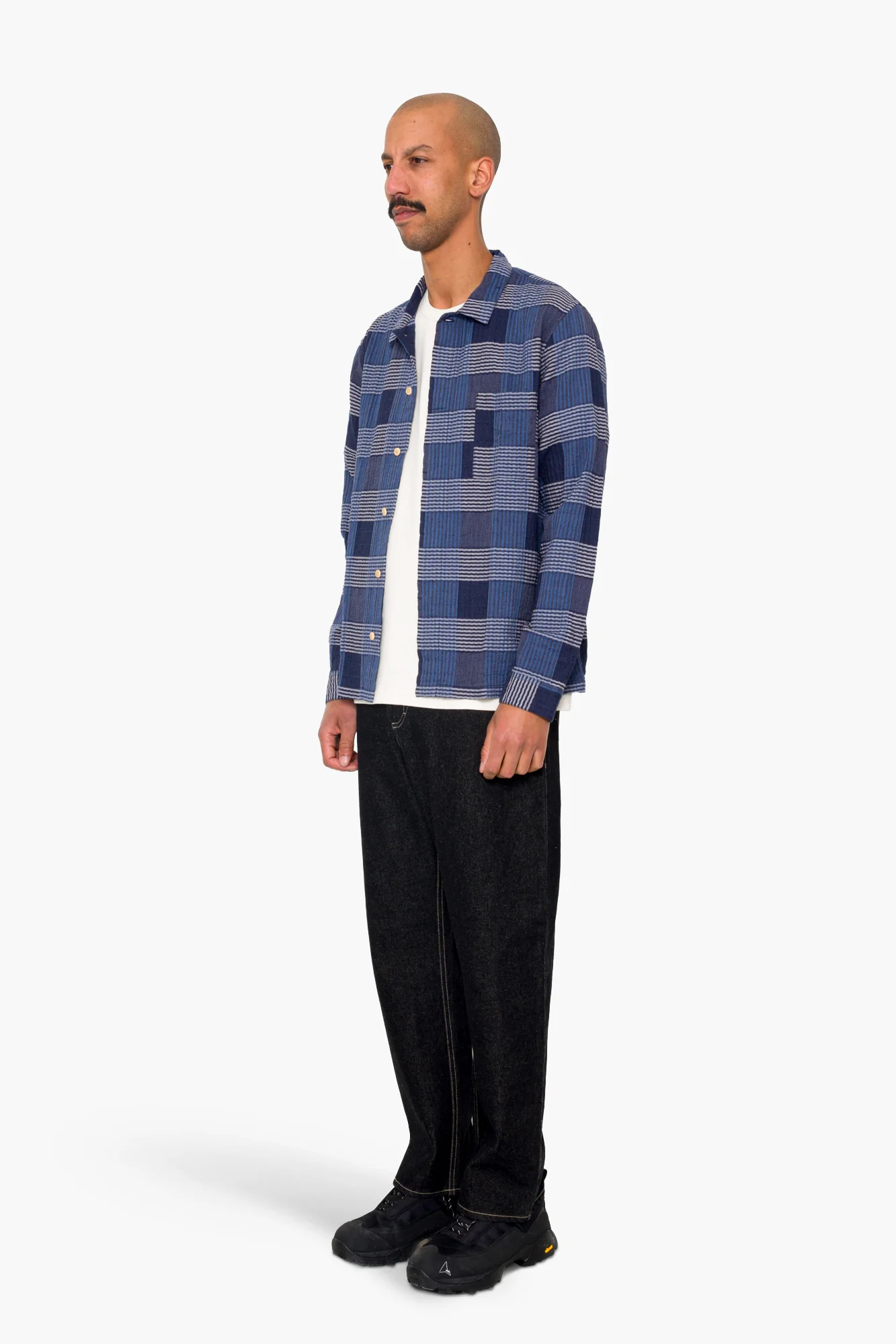 Patch Shirt - Blue Multicheck - Image 3