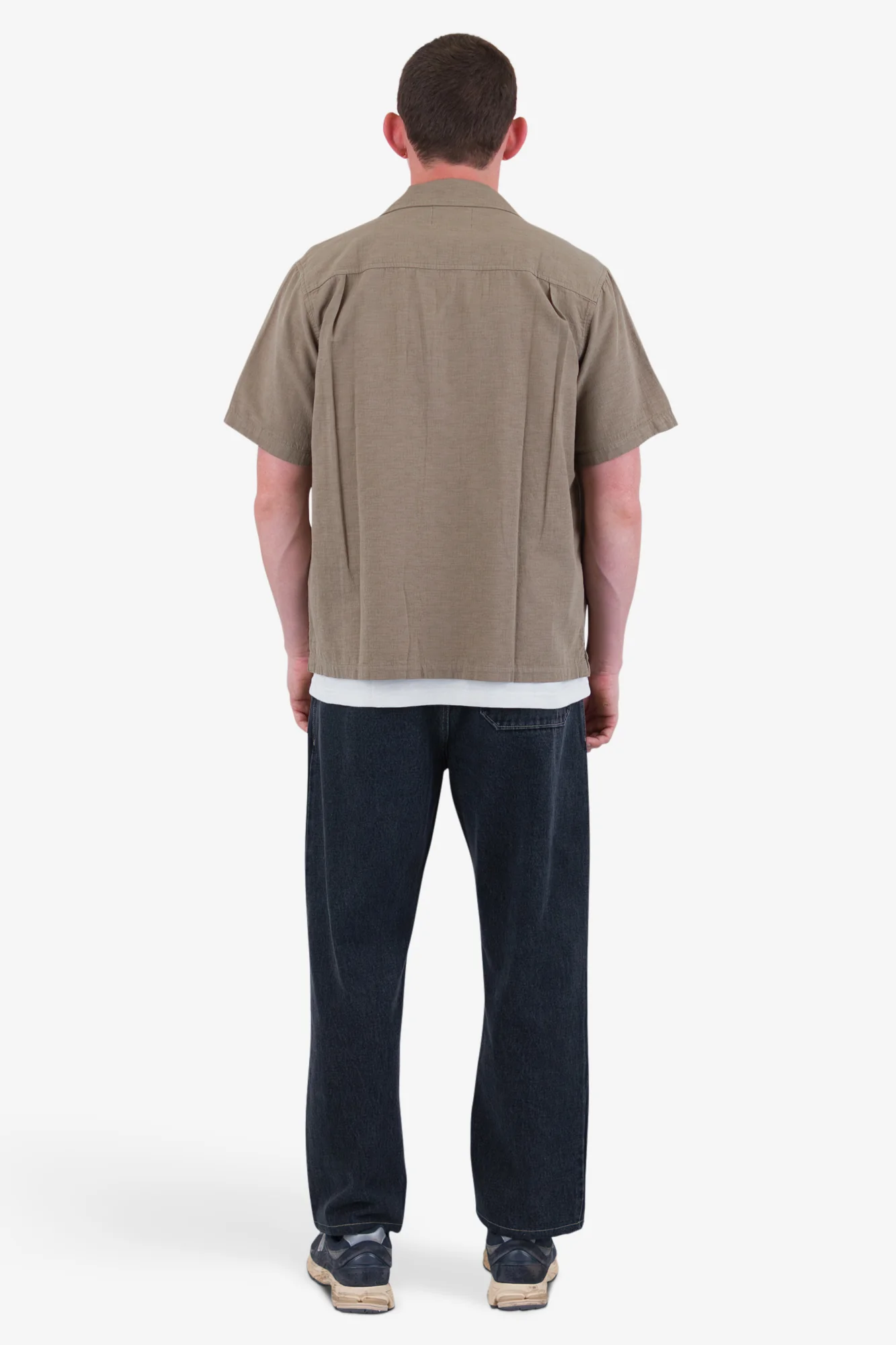 Relaxed Soft Collar Shirt - Sage - Image 9