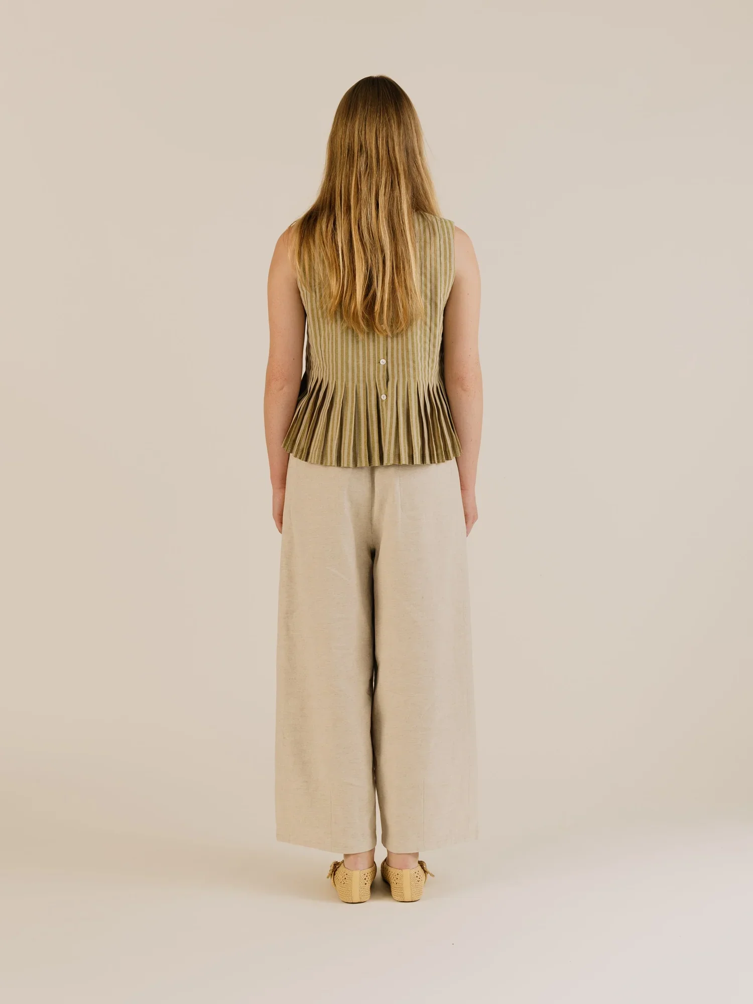 Sideline | Minnie Top - Ochre Stripe - Image 3