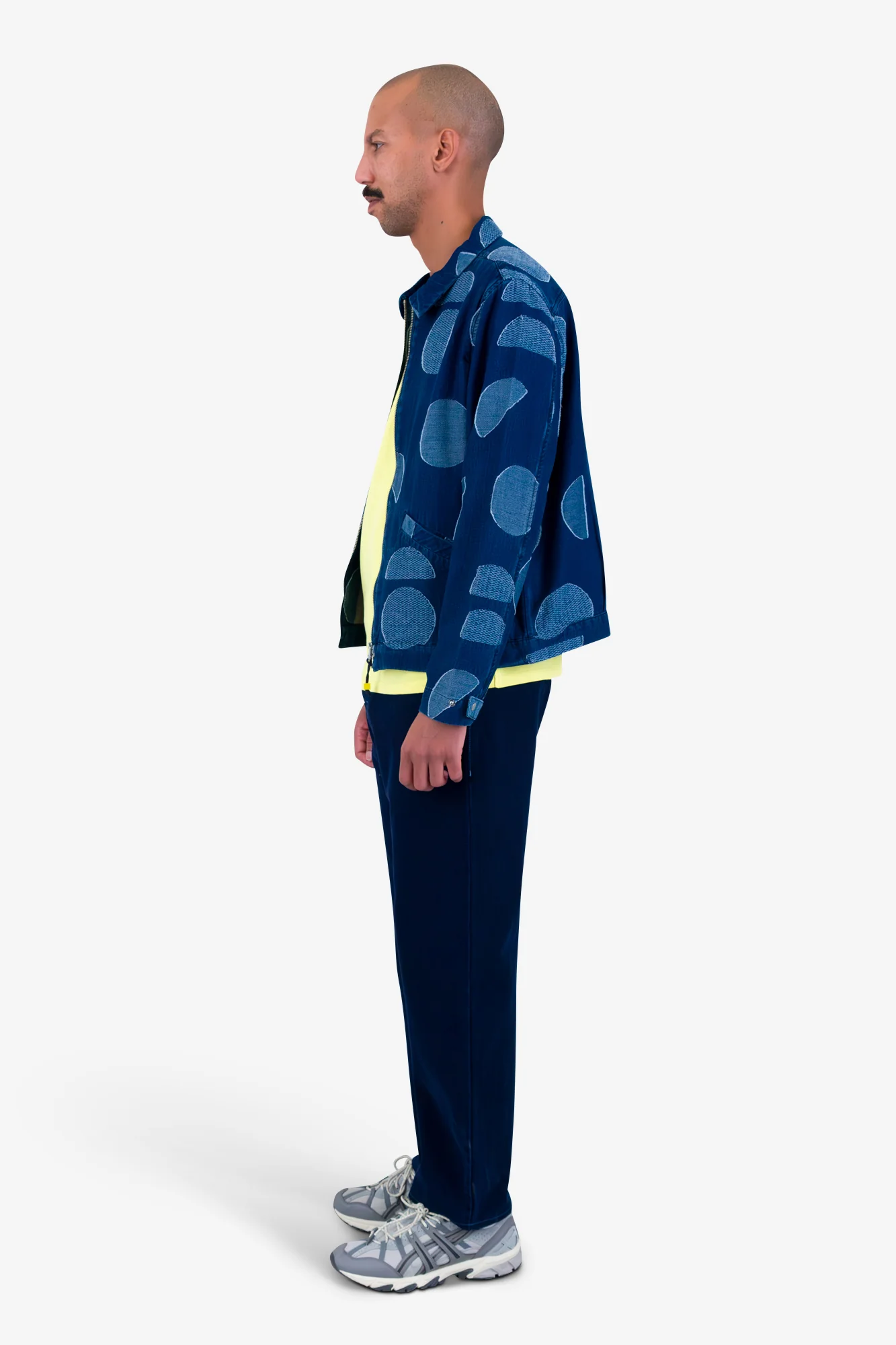 Signal Blouson - Indigo Circle Jacquard - Image 4