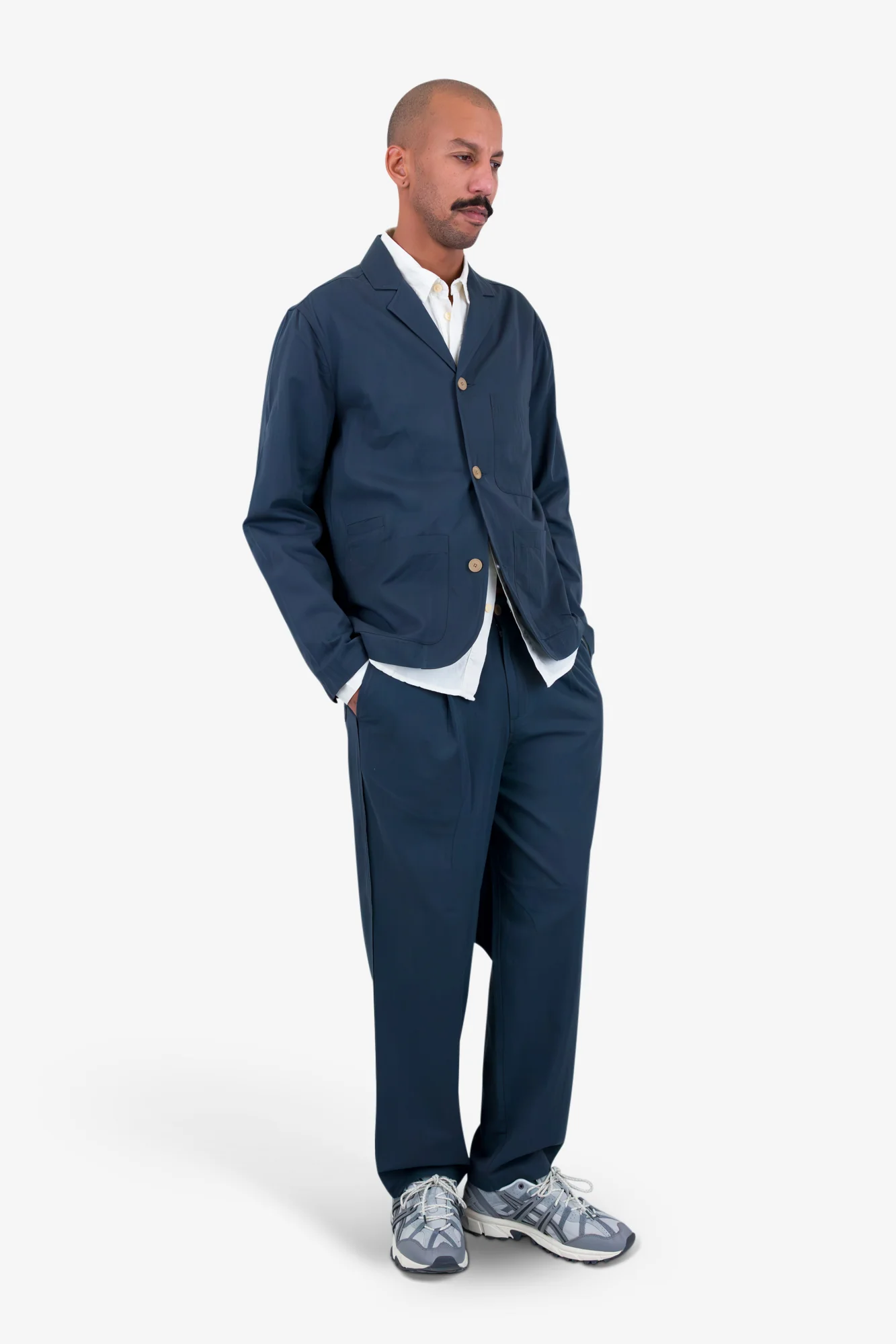 Wide Fit Blazer - Slate - Image 11